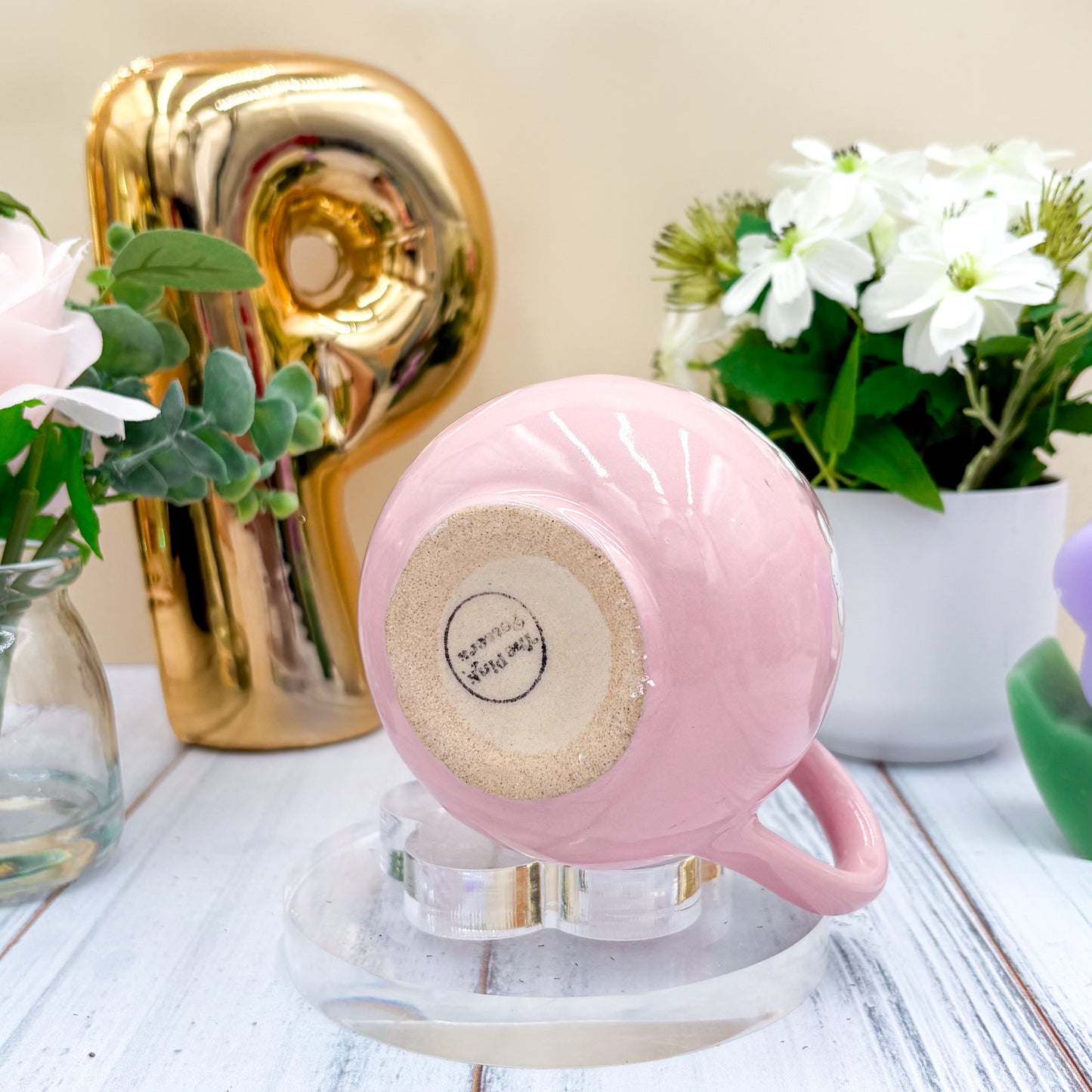 Pink Rainbow 12 oz Ceramic Mug