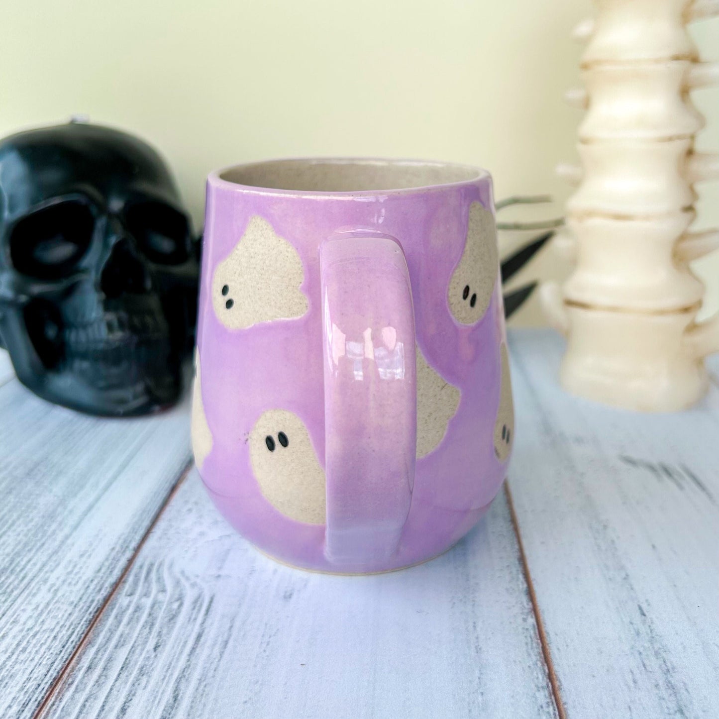 Purple Ghost 16 Ounce Ceramic Mug