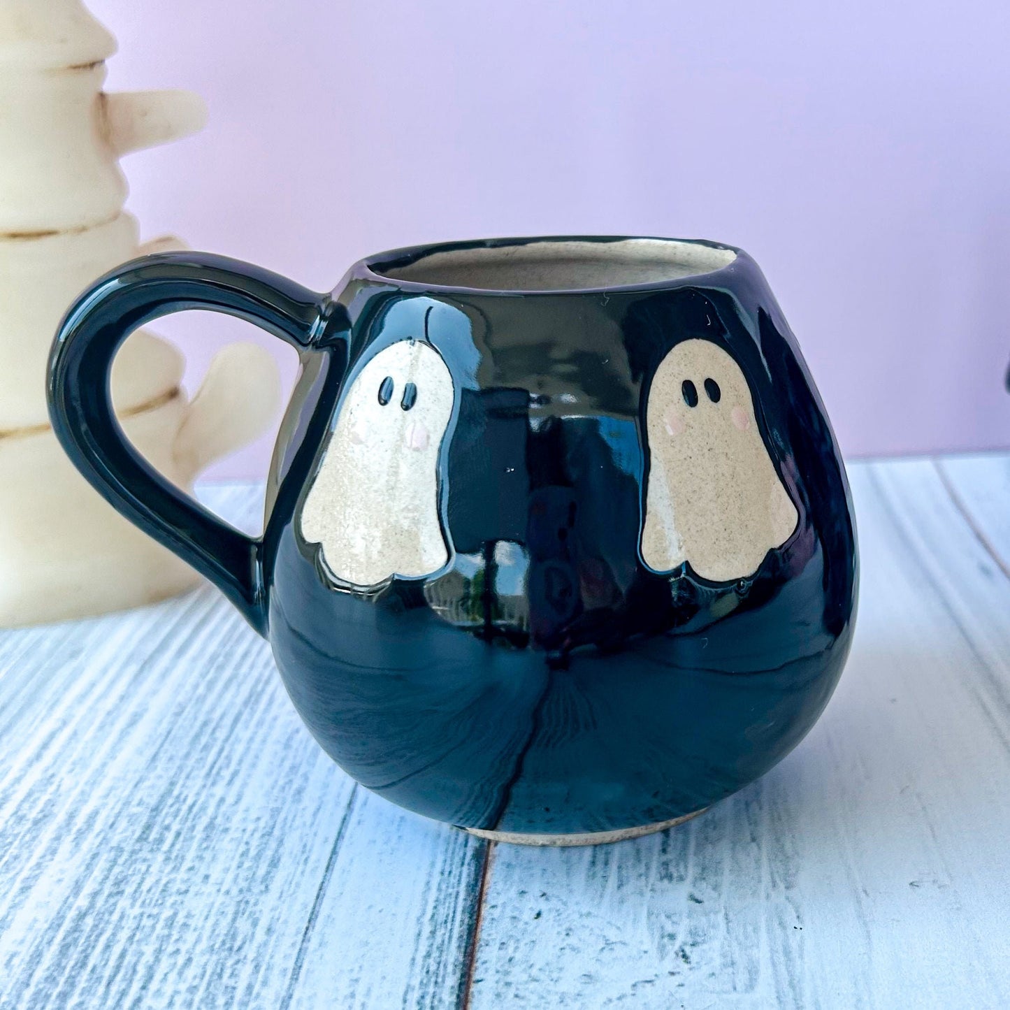 Black Ghost 12 Oz Ceramic Mug