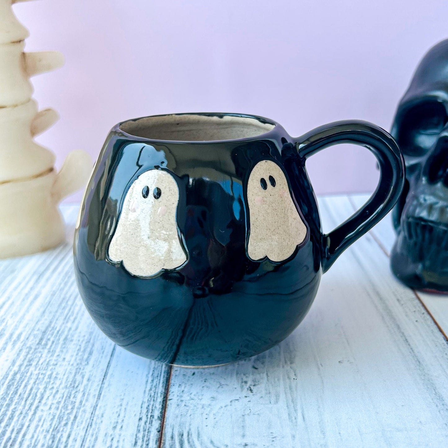 Black Ghost 12 Oz Ceramic Mug