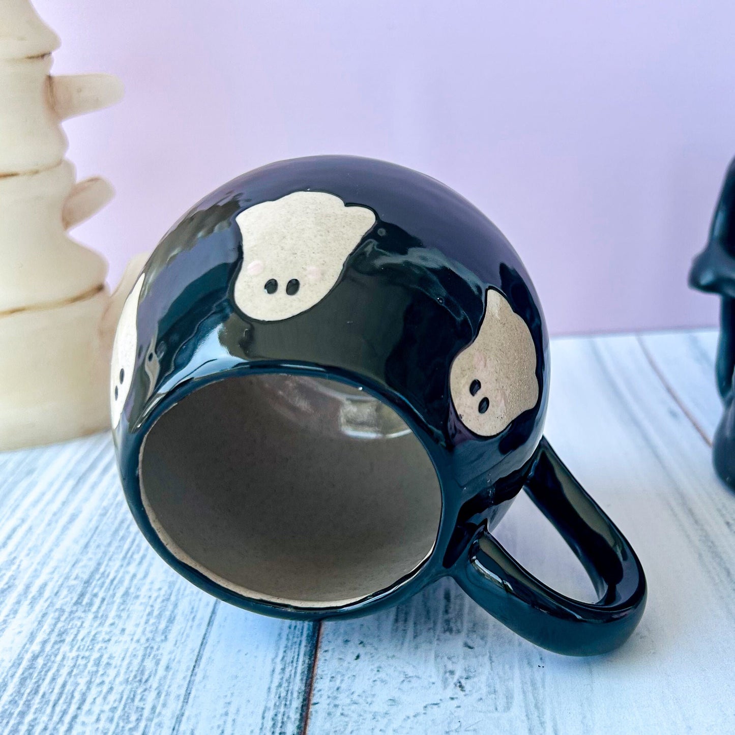 Black Ghost 12 Oz Ceramic Mug