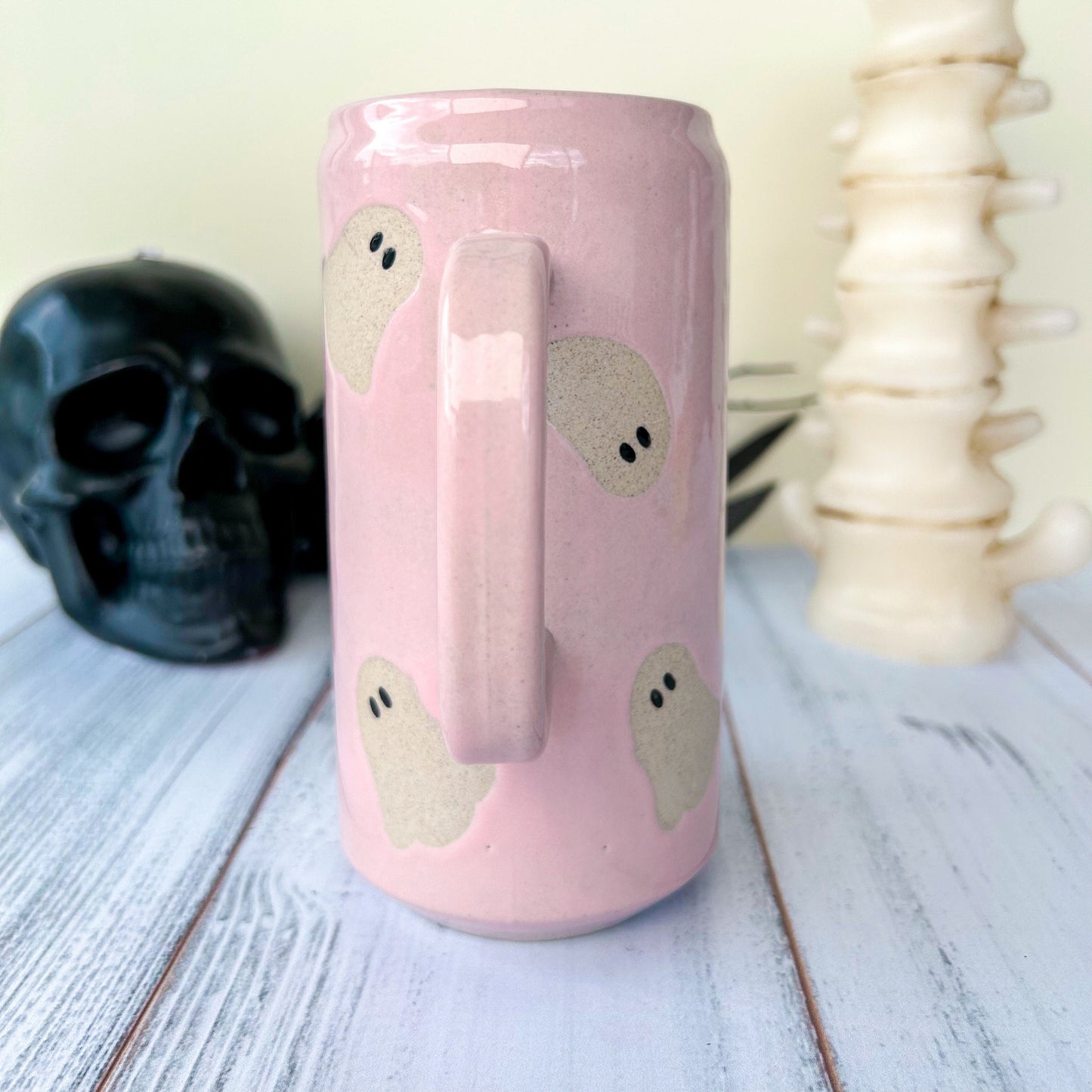Pink Ghost Tumbler Ceramic Mug