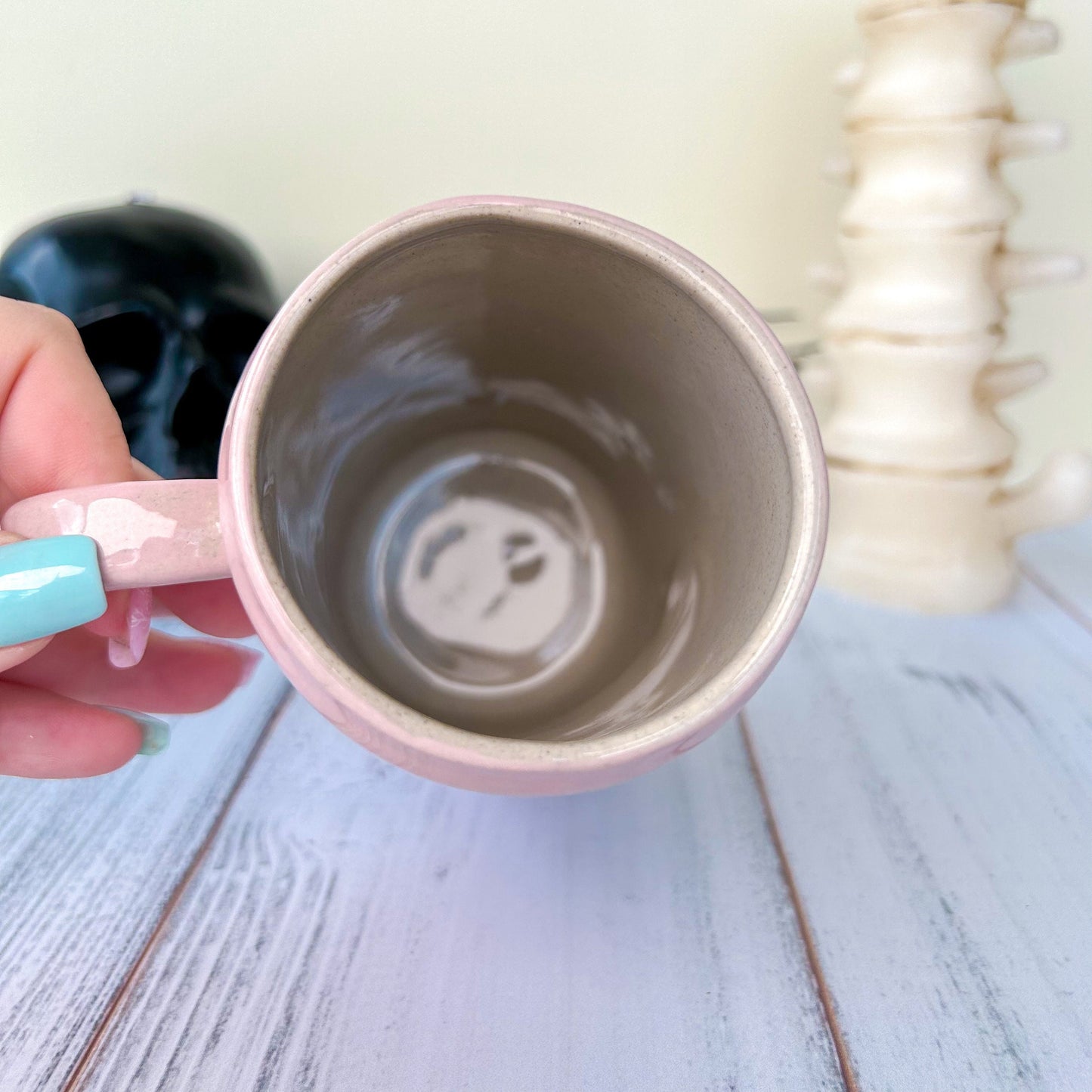 Pink Ghost Tumbler Ceramic Mug