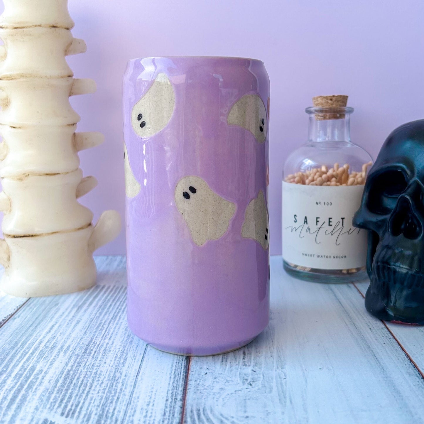 Purple Ghost Tumbler Ceramic Mug