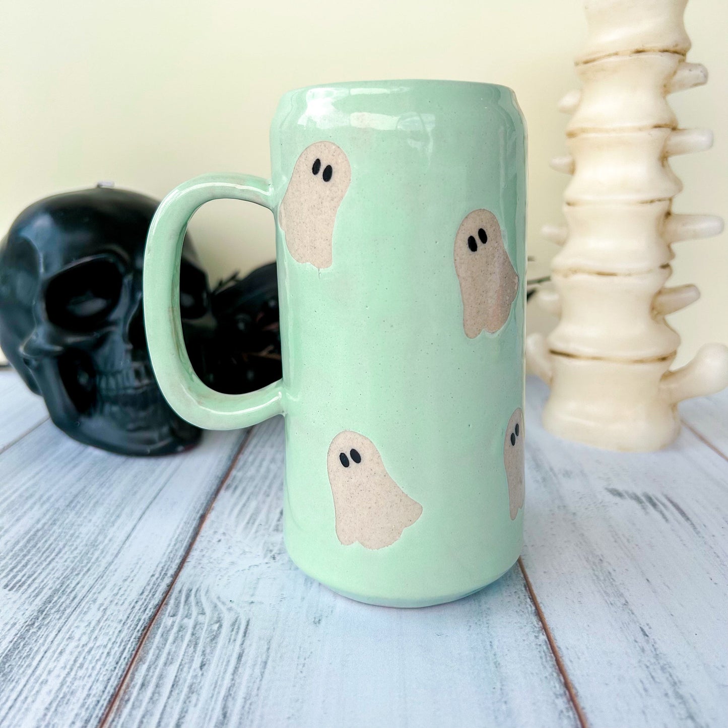 Aqua Ghost Tumbler Ceramic Mug