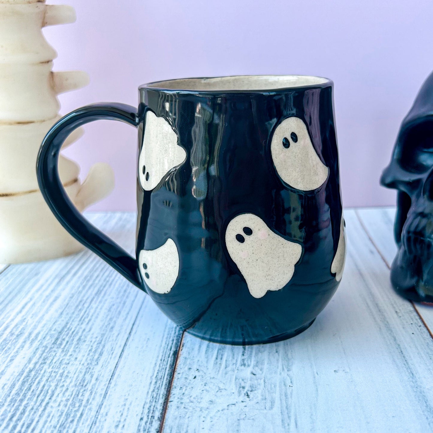Black Ghost 16 Ounce Ceramic Mug