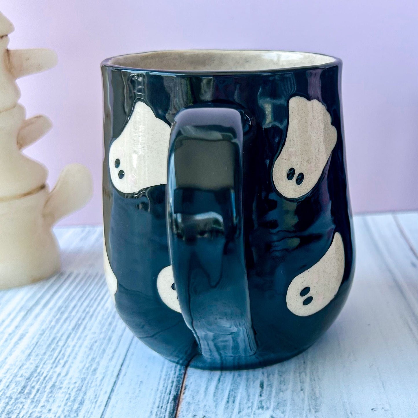Black Ghost 16 Ounce Ceramic Mug