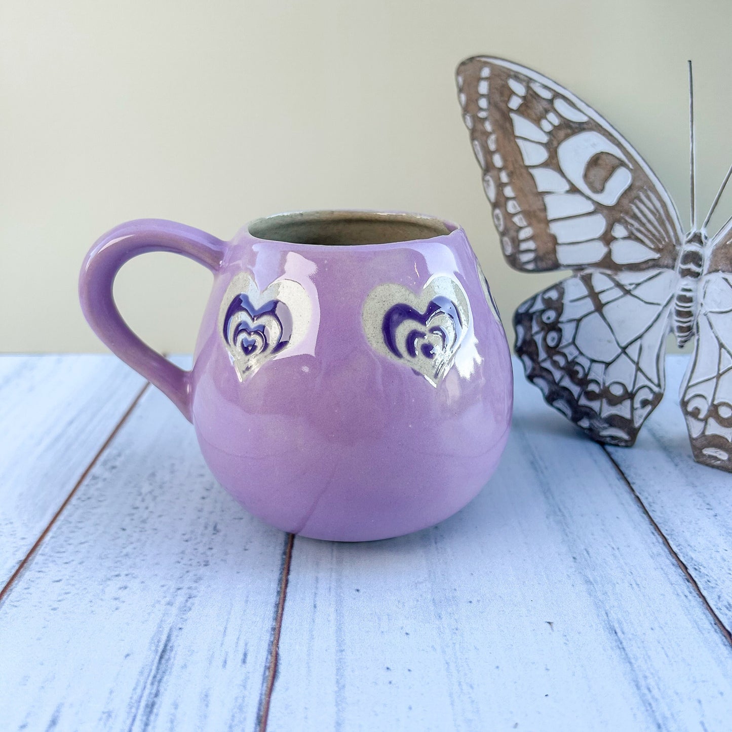 Purple Heart 12 Ounce Ceramic Mug