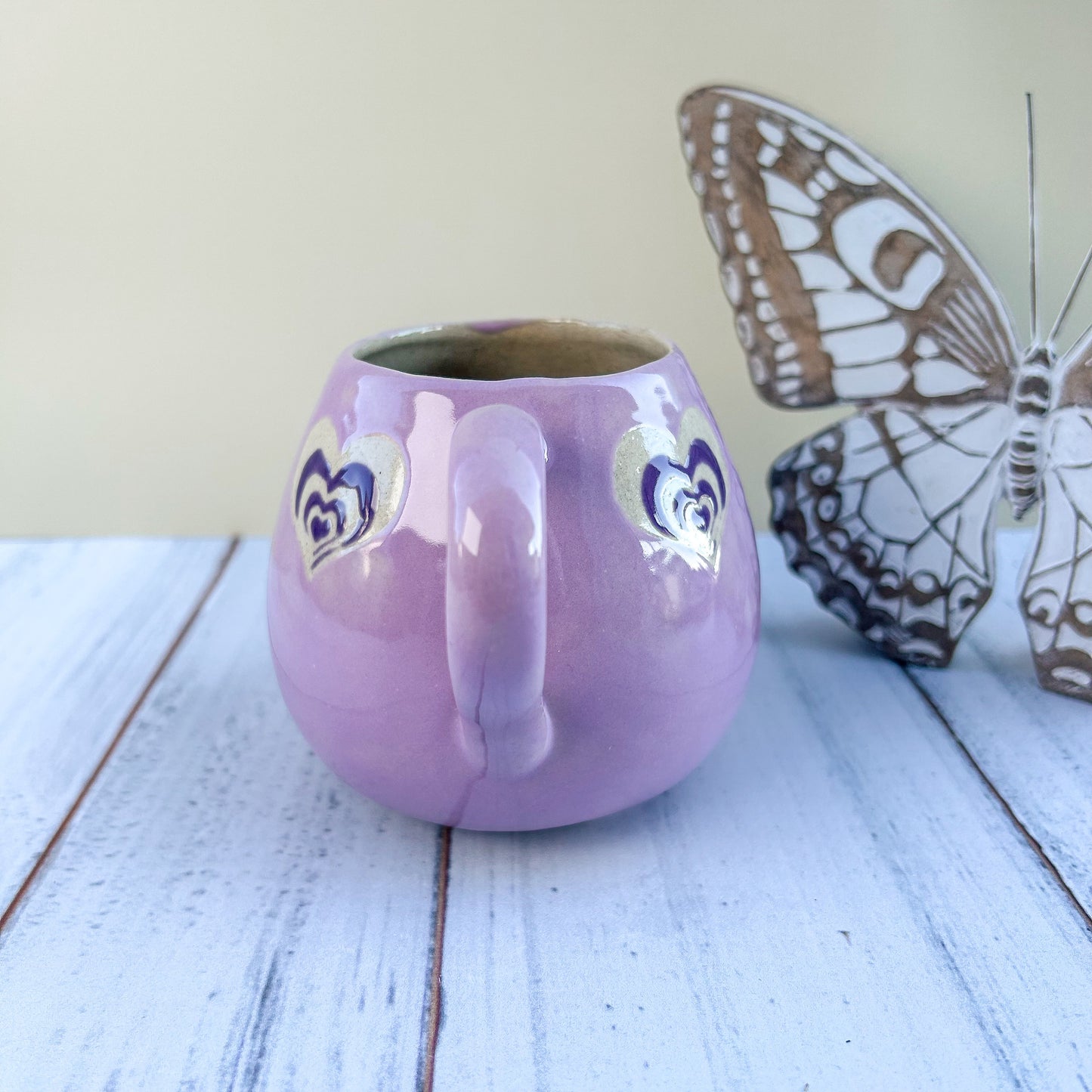 Purple Heart 12 Ounce Ceramic Mug