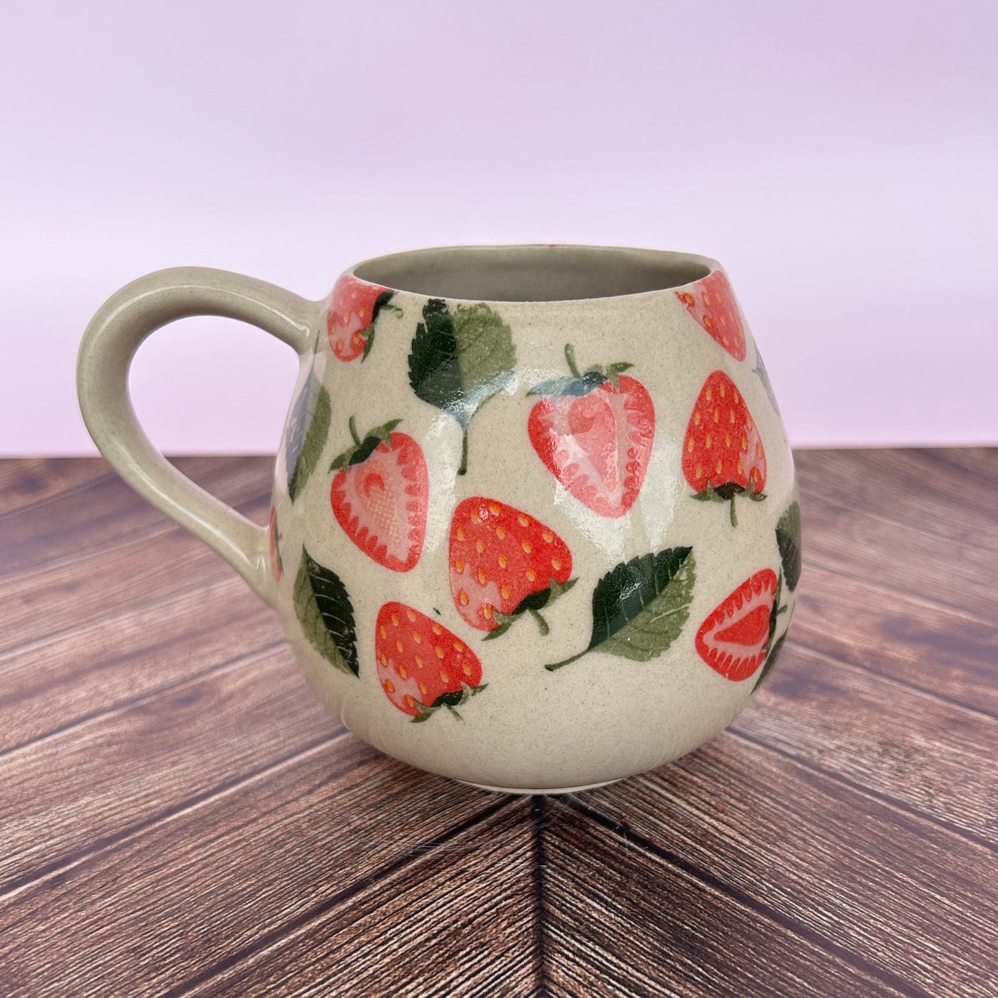 Strawberry 12 Ounce Ceramic Mug