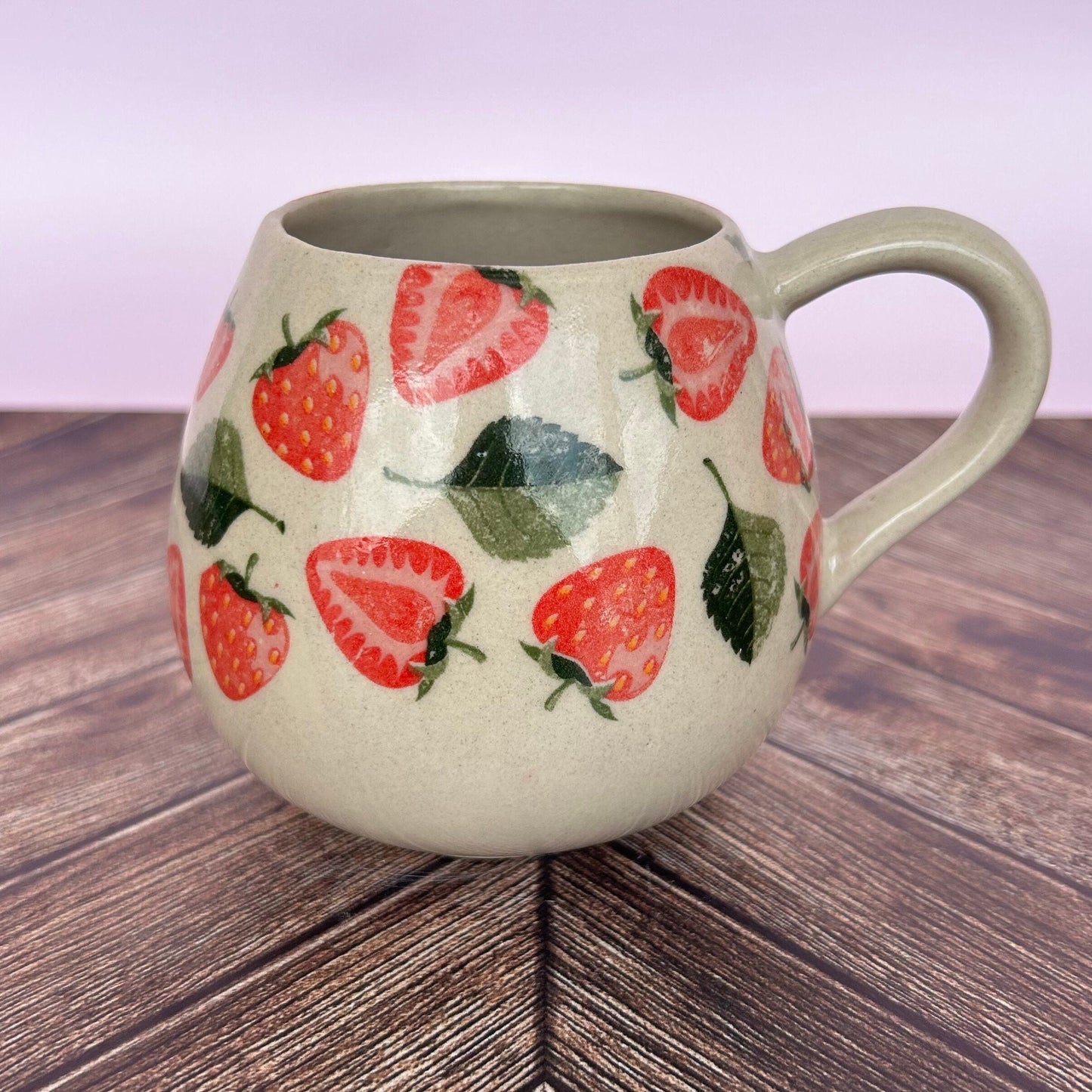 Strawberry 12 Ounce Ceramic Mug