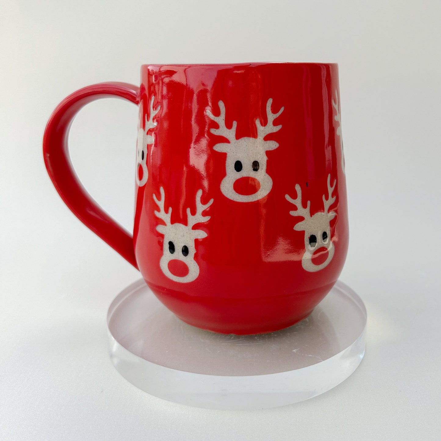 Red Reindeer 16 Ounce Mug