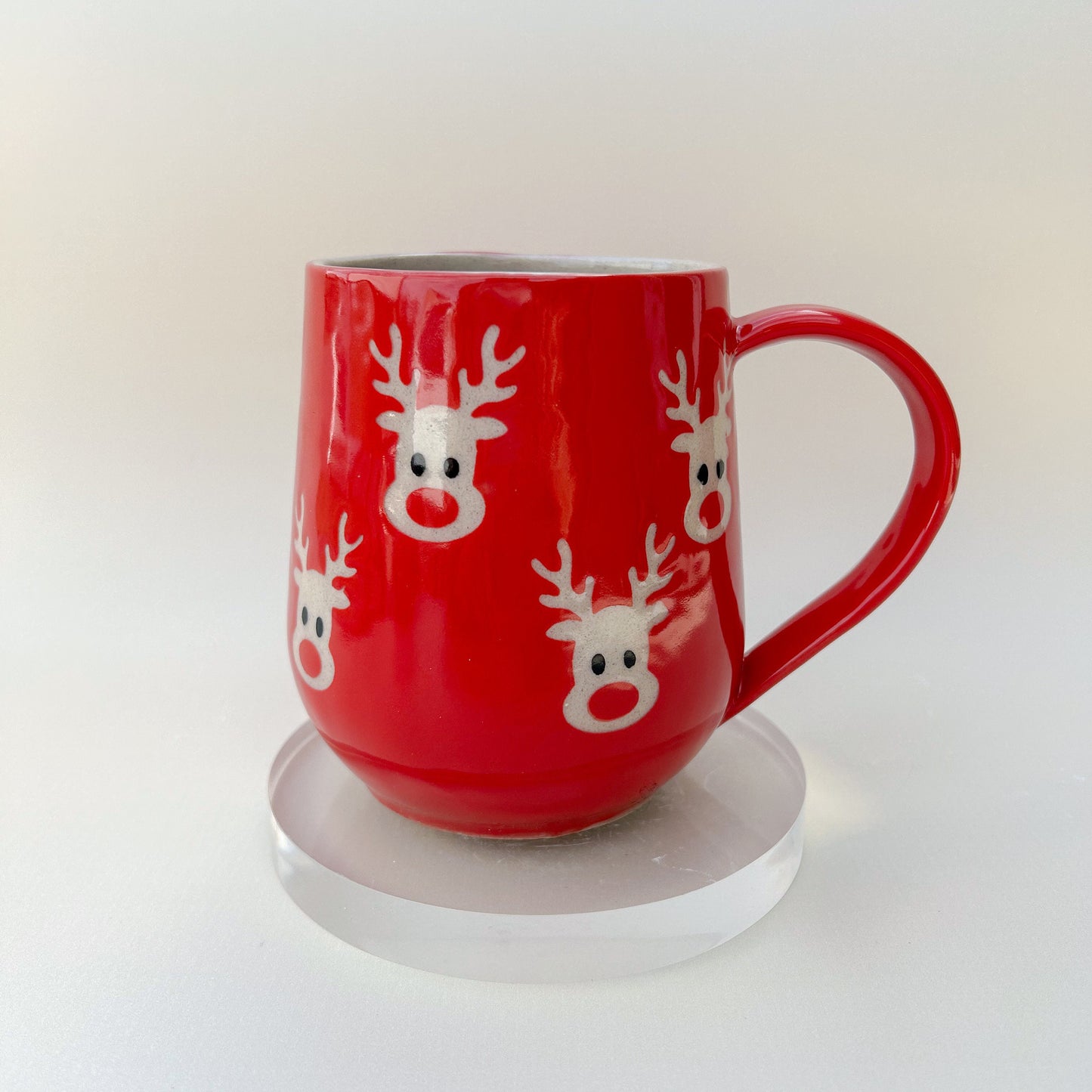 Red Reindeer 16 Ounce Mug