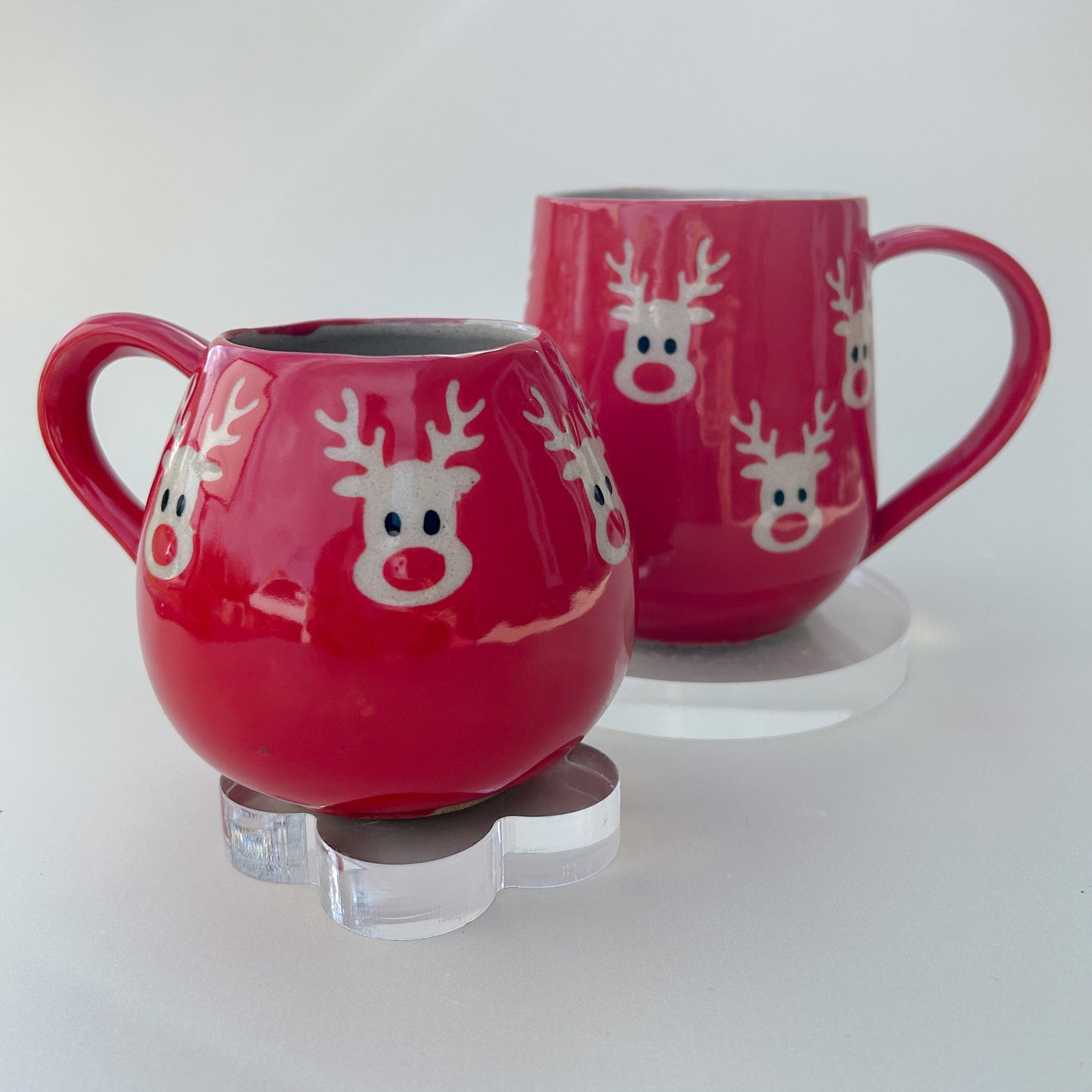 Red Reindeer 16 Ounce Mug