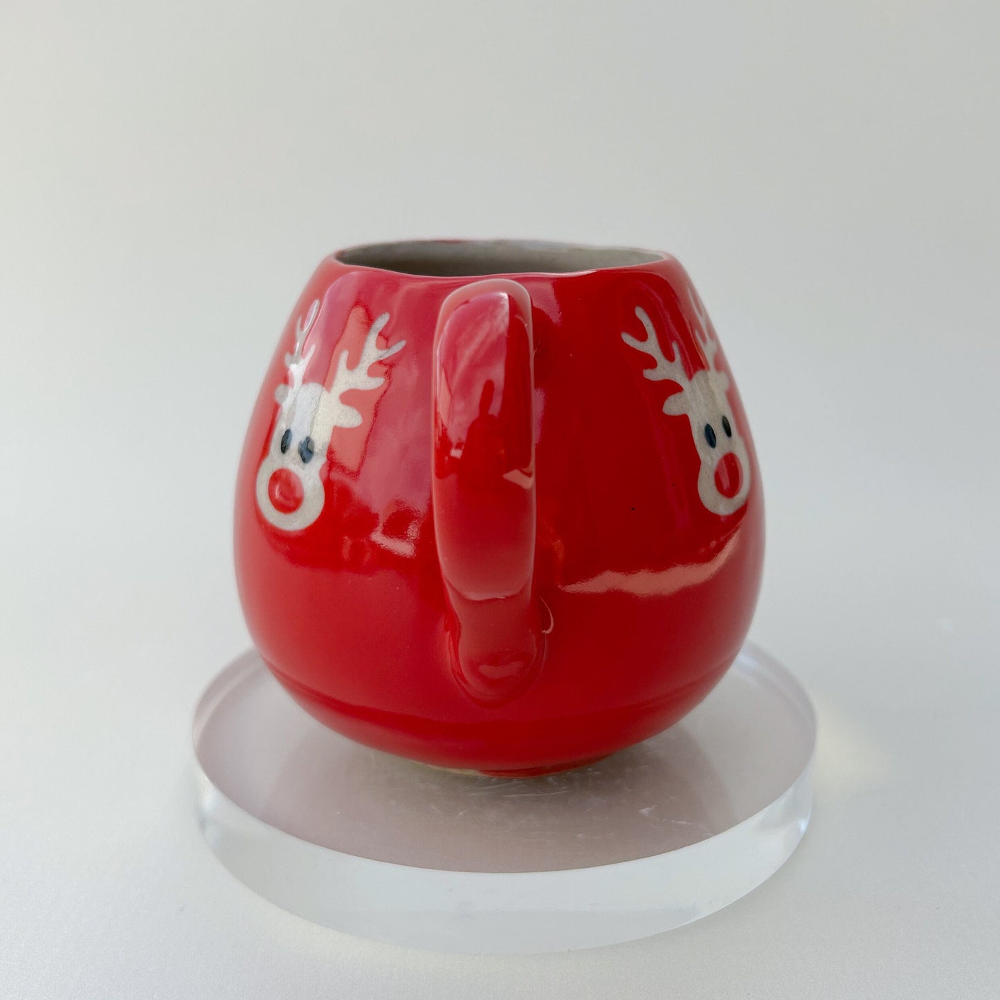 Red Reindeer 12 Ounce Ceramic Mug
