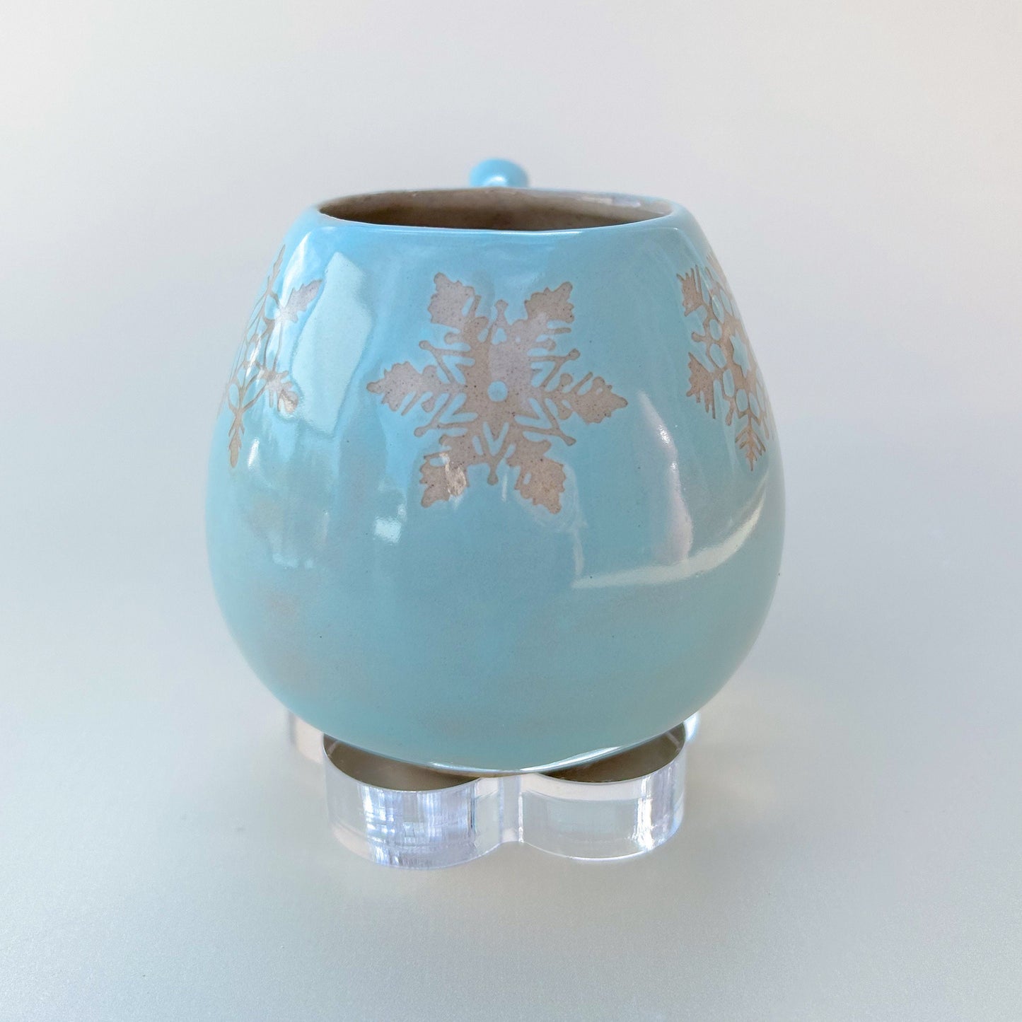 Blue Snowflake 12 Ounce Ceramic Mug
