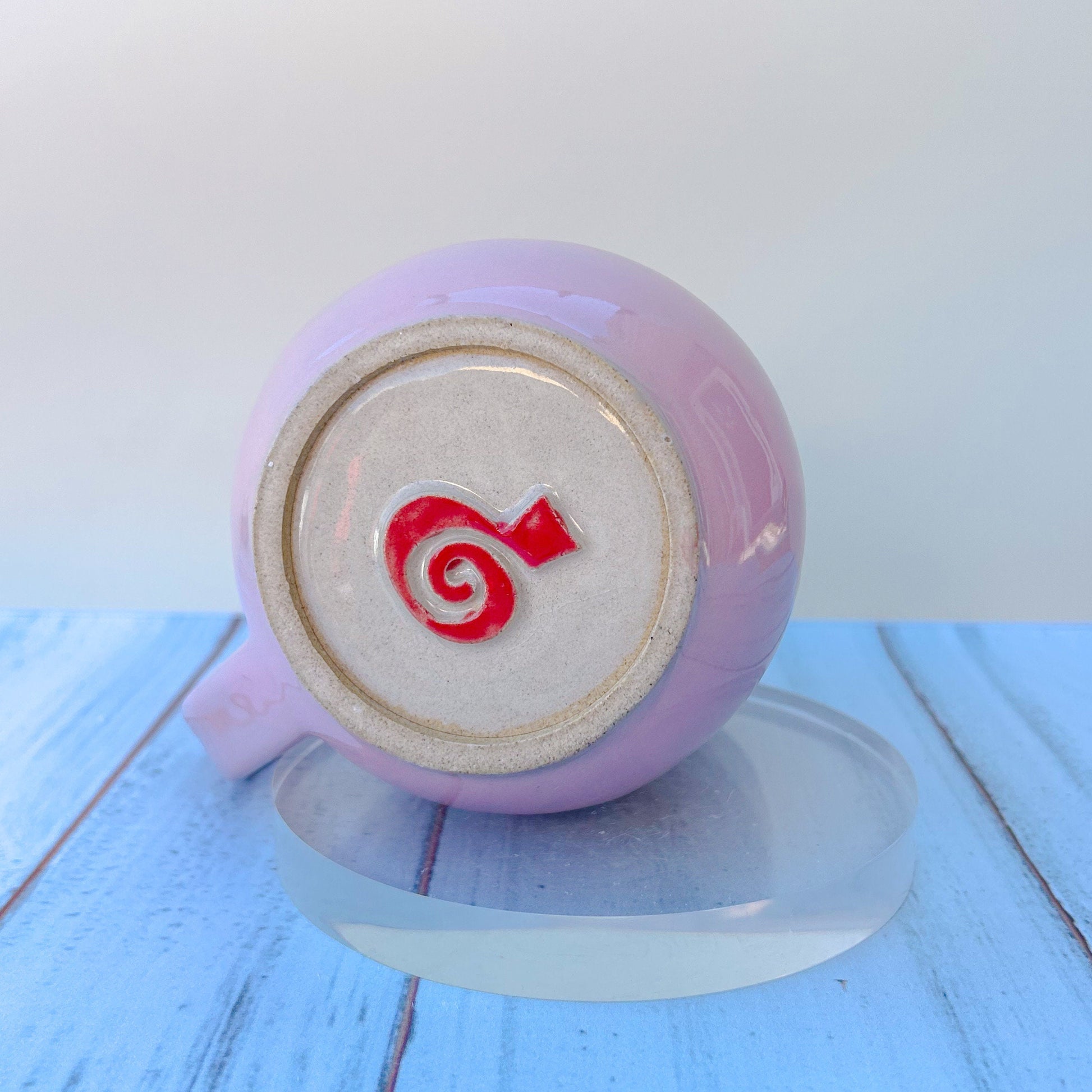 Pink and Red 16 Oz Heart Ceramic Mug