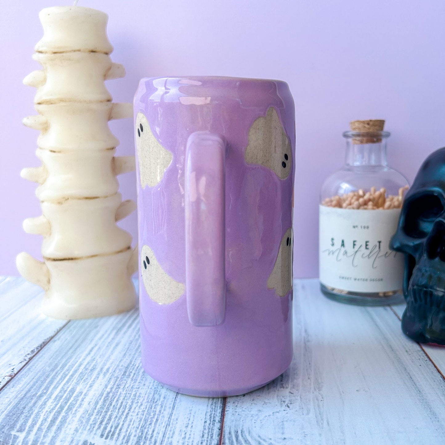 Purple Ghost Tumbler Ceramic Mug