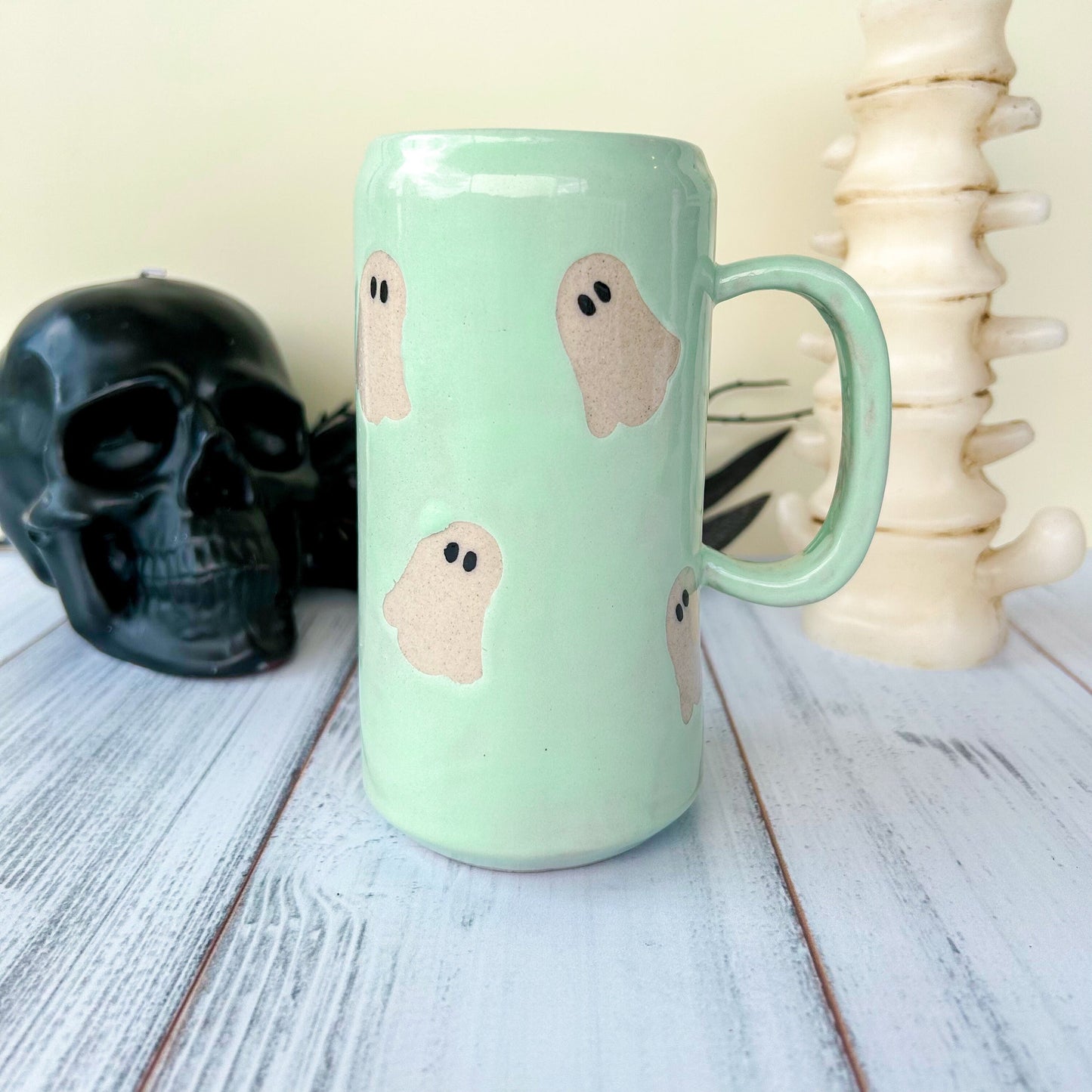 Aqua Ghost Tumbler Ceramic Mug