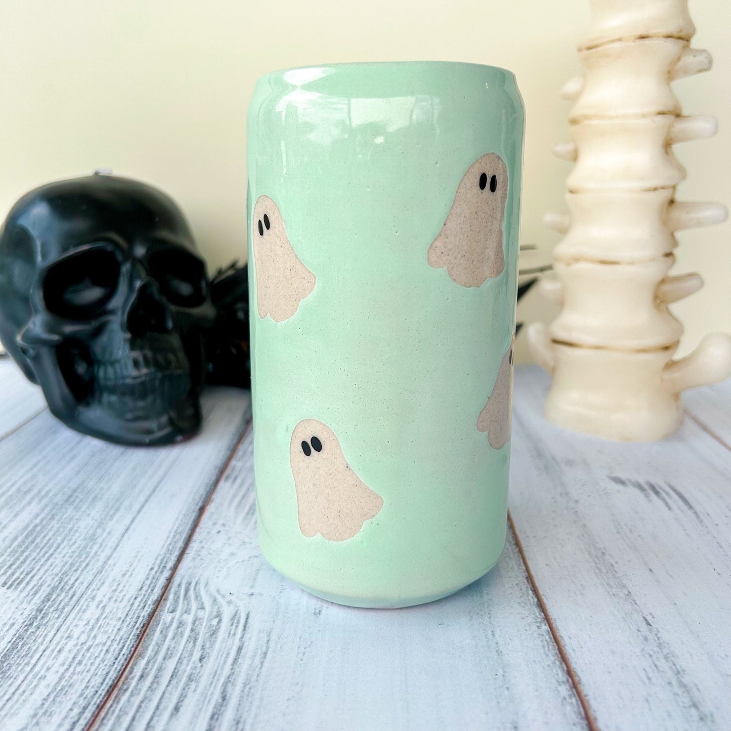 Aqua Ghost Tumbler Ceramic Mug