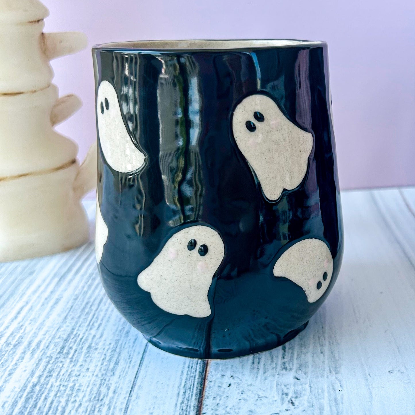 Black Ghost 16 Ounce Ceramic Mug