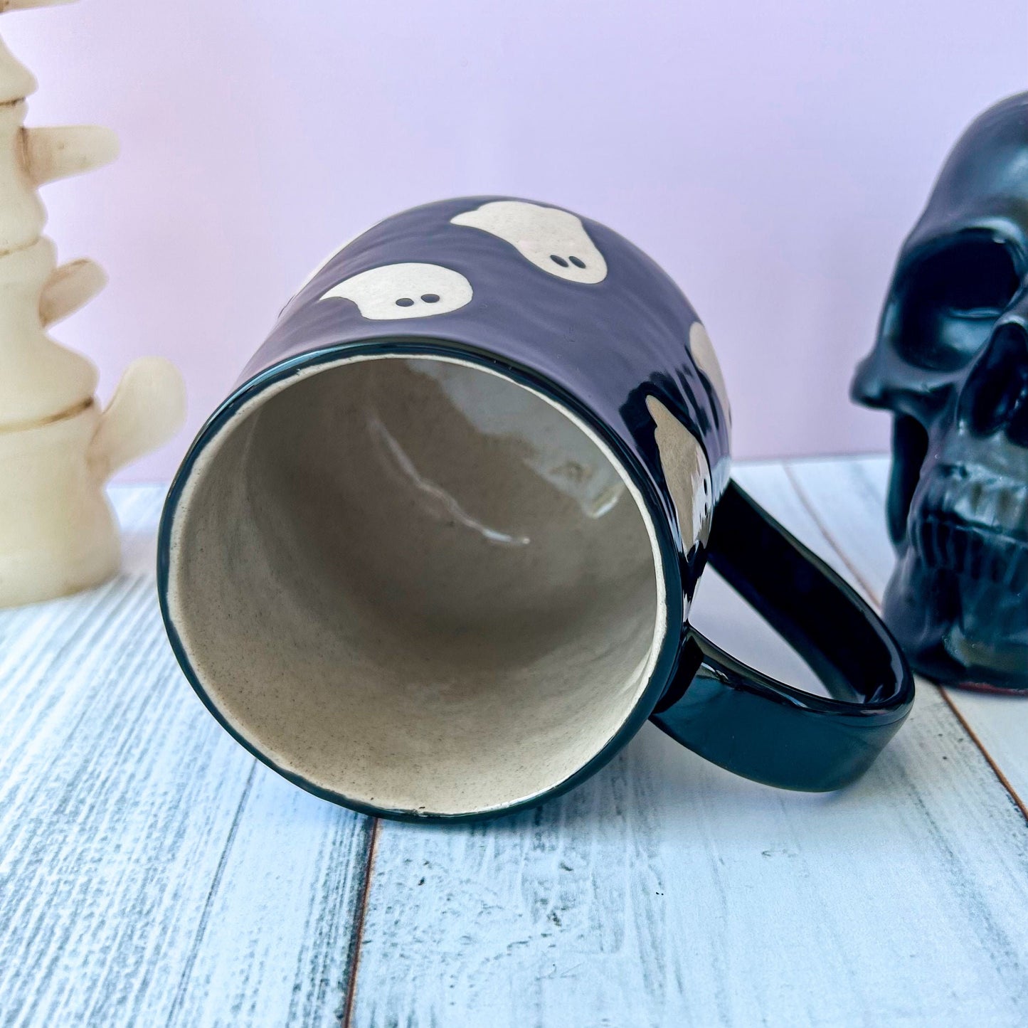 Black Ghost 16 Ounce Ceramic Mug