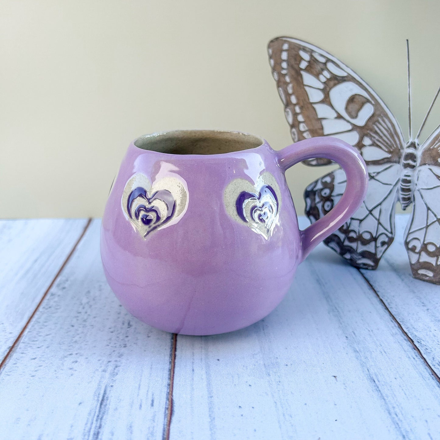 Purple Heart 12 Ounce Ceramic Mug