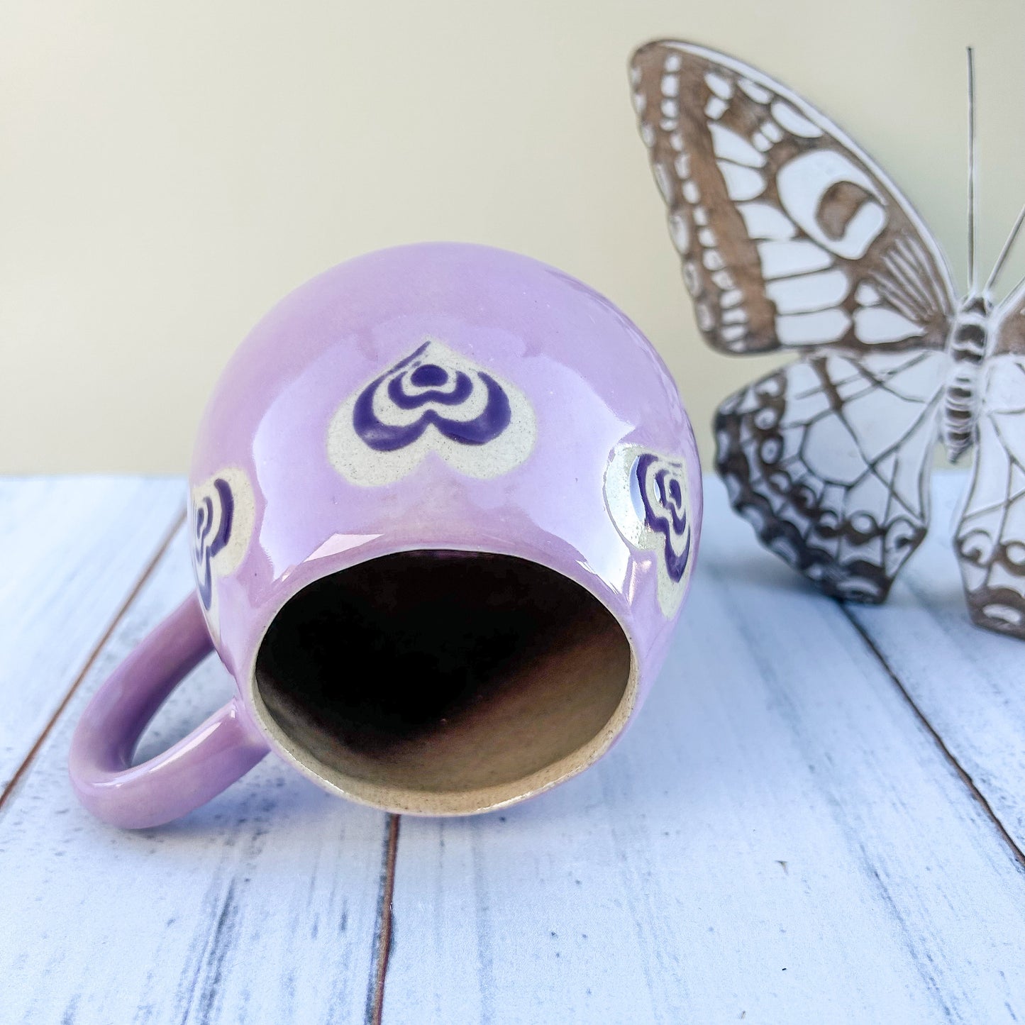 Purple Heart 12 Ounce Ceramic Mug