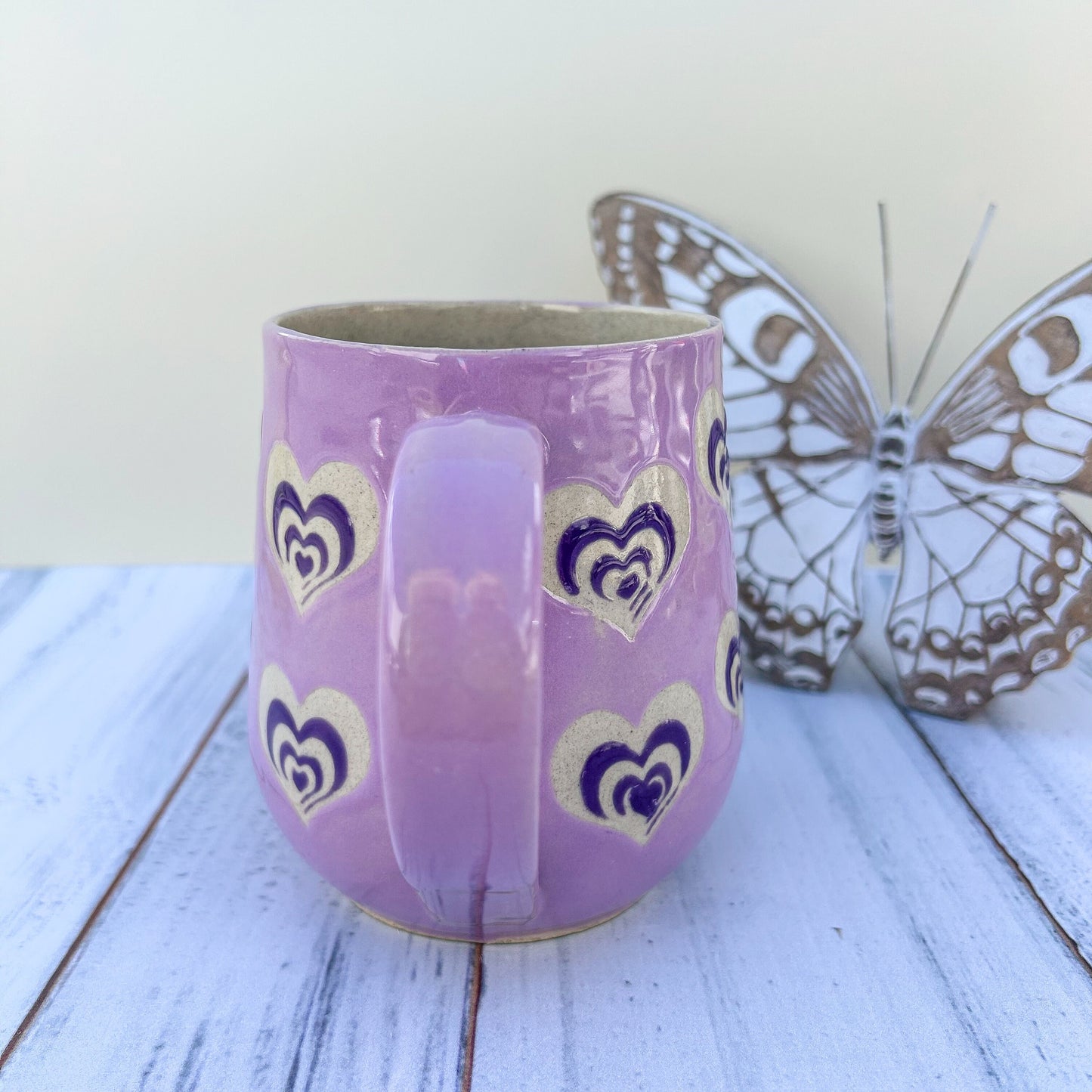 Purple Heart 16 Ounce Ceramic Mug