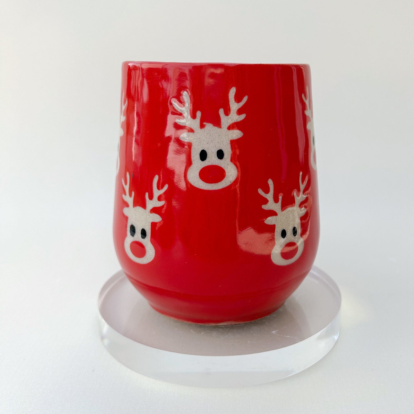 Red Reindeer 16 Ounce Mug