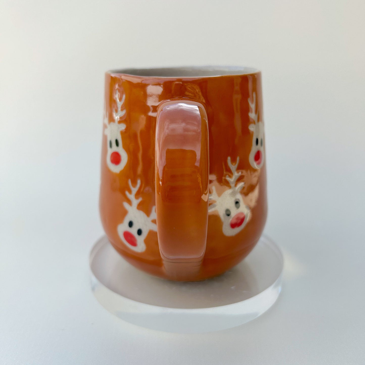 Brown Reindeer 16 Ounce Ceramic Mug