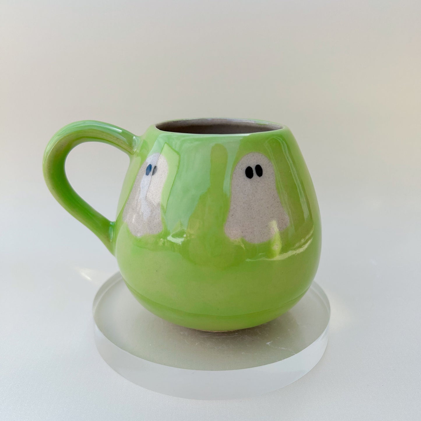 Green Ghost 12 Ounce Ceramic Mug