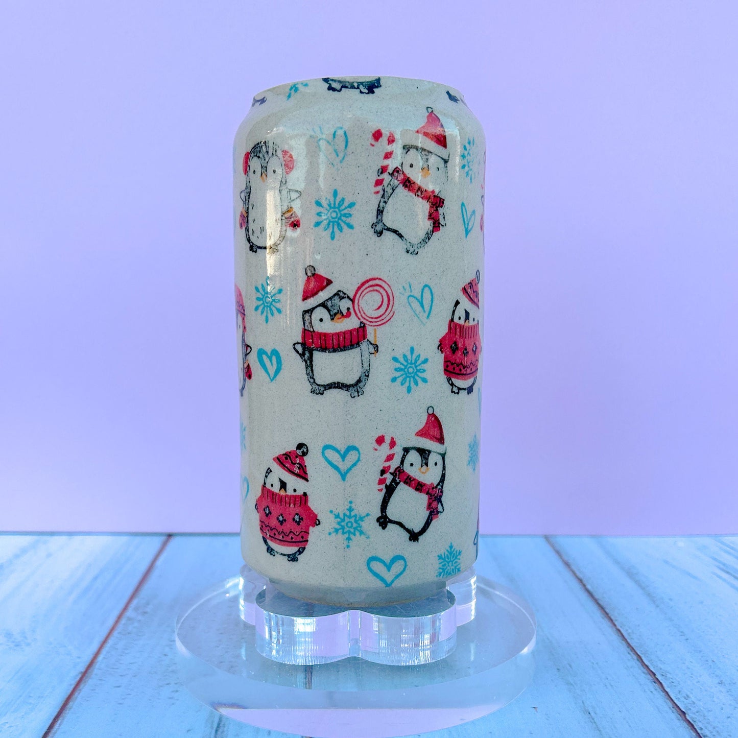 Winter Penguin Tumbler Ceramic Mug