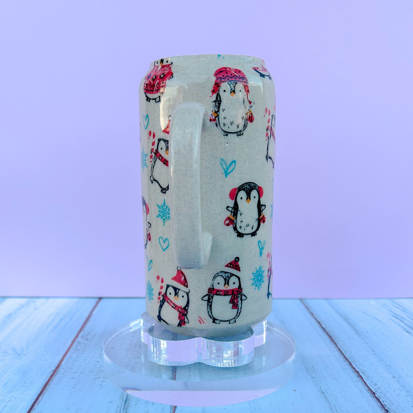 Winter Penguin Tumbler Ceramic Mug