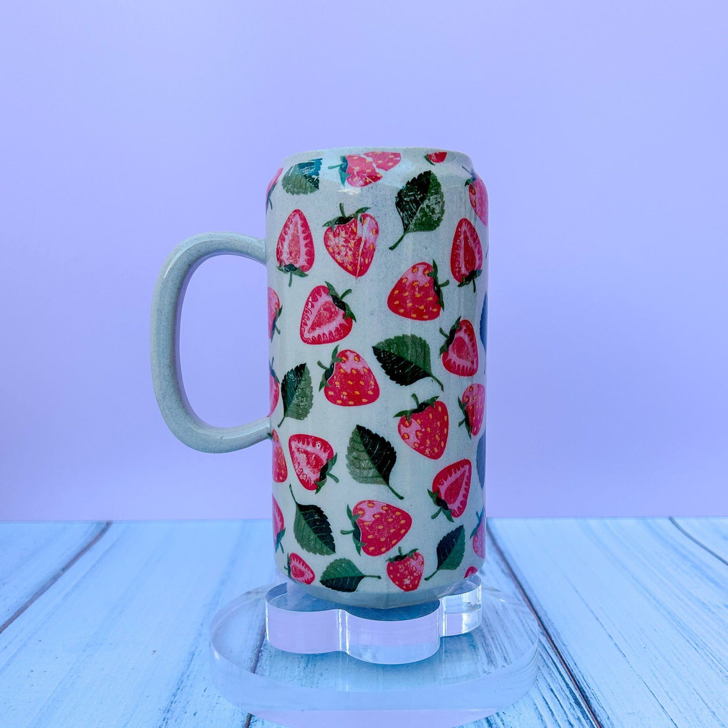 Strawberry Tumbler Ceramic Mug