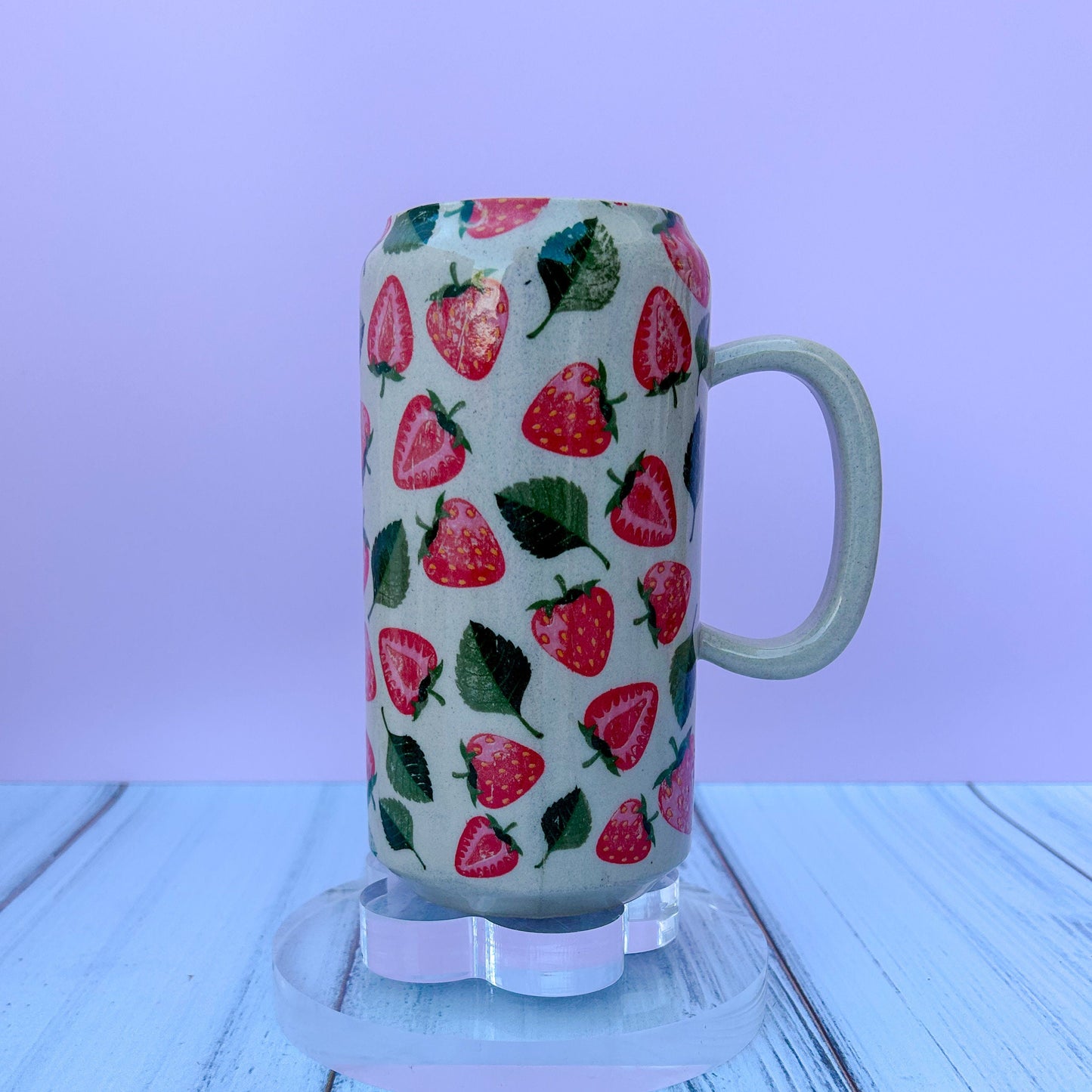 Strawberry Tumbler Ceramic Mug