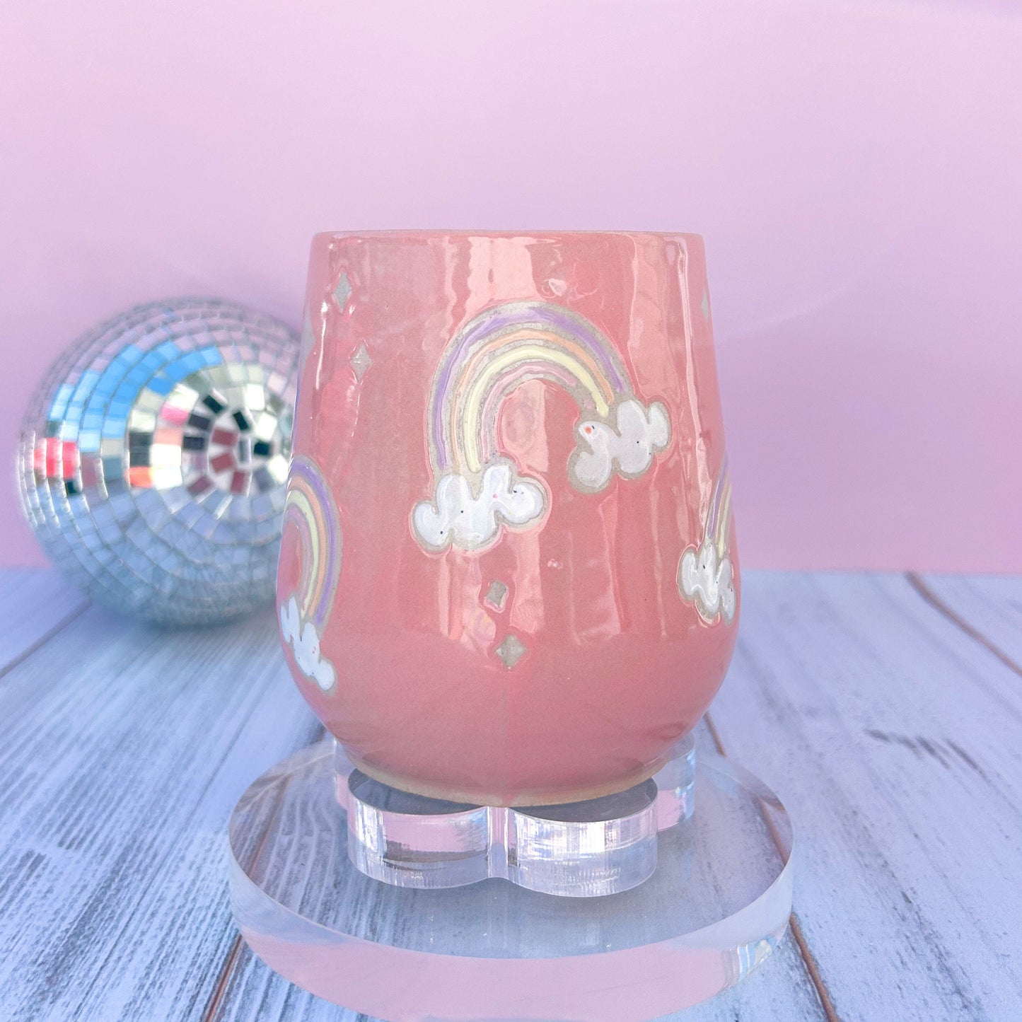 Coral Rainbow Ceramic Mug