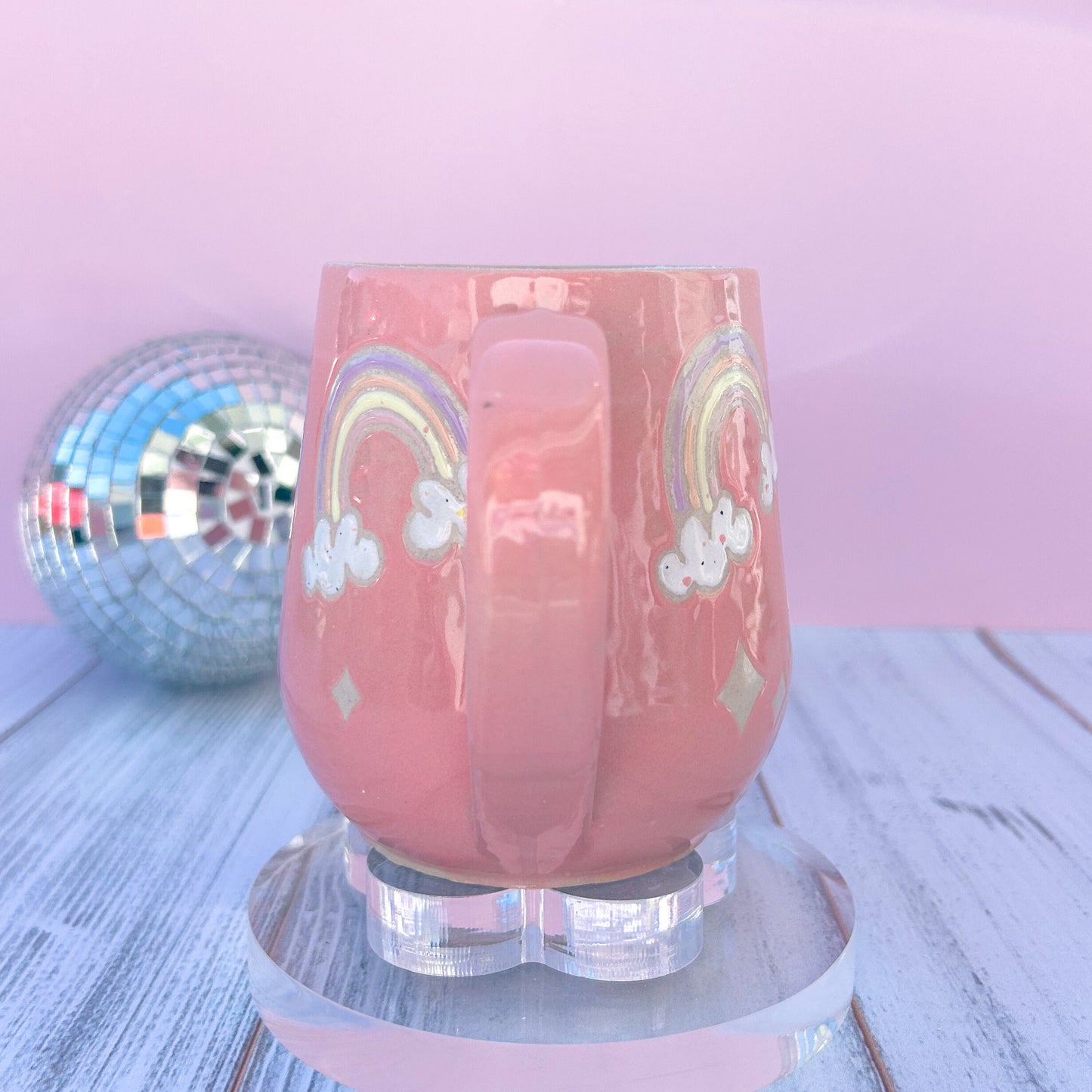 Coral Rainbow Ceramic Mug