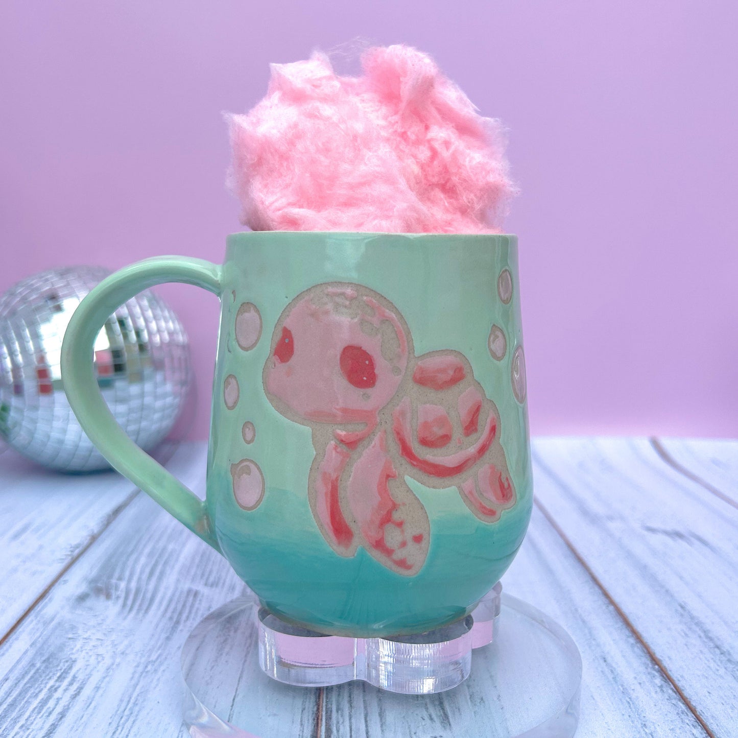 Pink Sea Turtle Ceramic Mug, Handmade Mug, Ceramic Ocean Mug, Beach Mug, Coffee Mug Gift for Her, Beach Lover Mug for Her, Ocean Gift Her