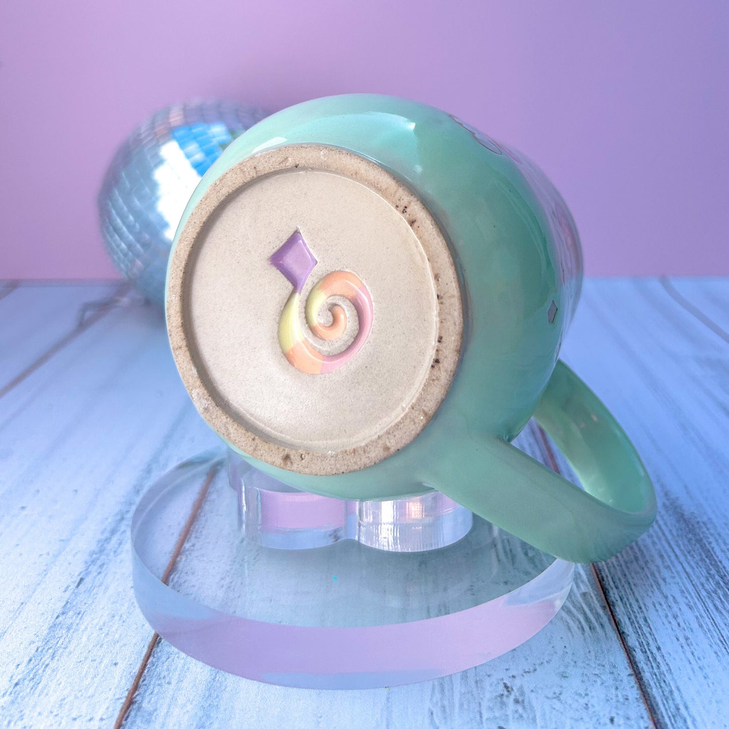 Aqua Rainbow 16 Ounce Ceramic Mug