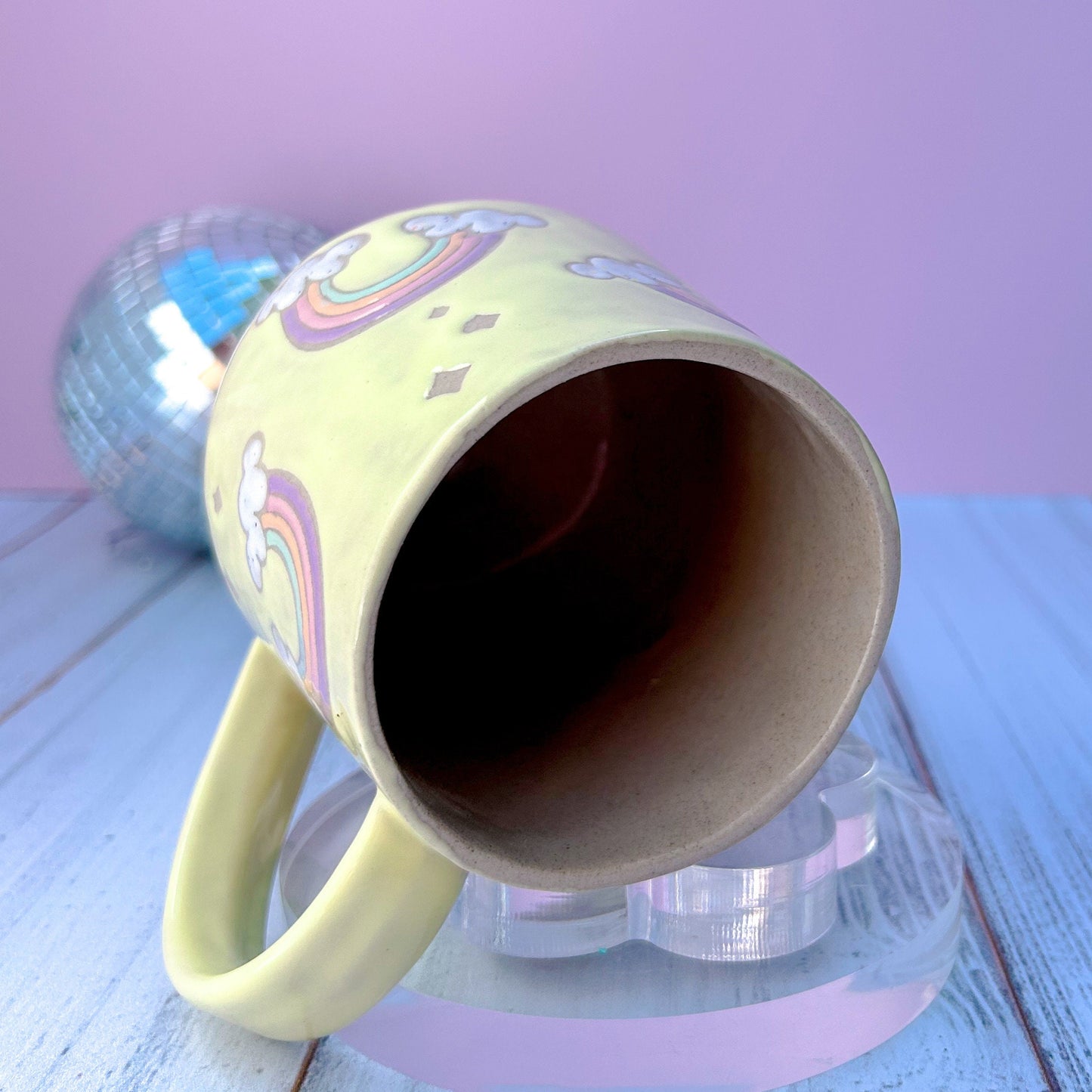 Yellow Rainbow 16 Ounce Ceramic Mug