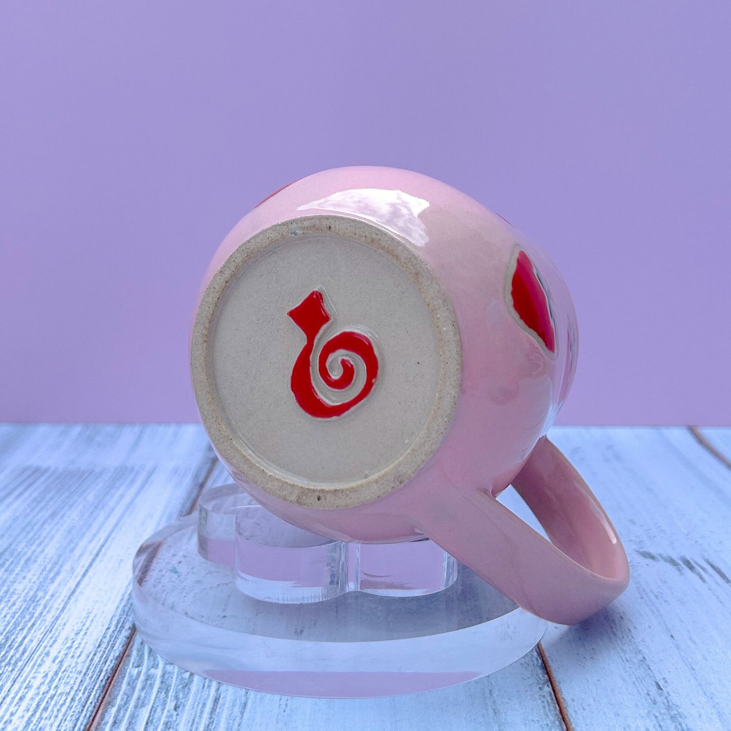 Pink Strawberry Ceramic Mug