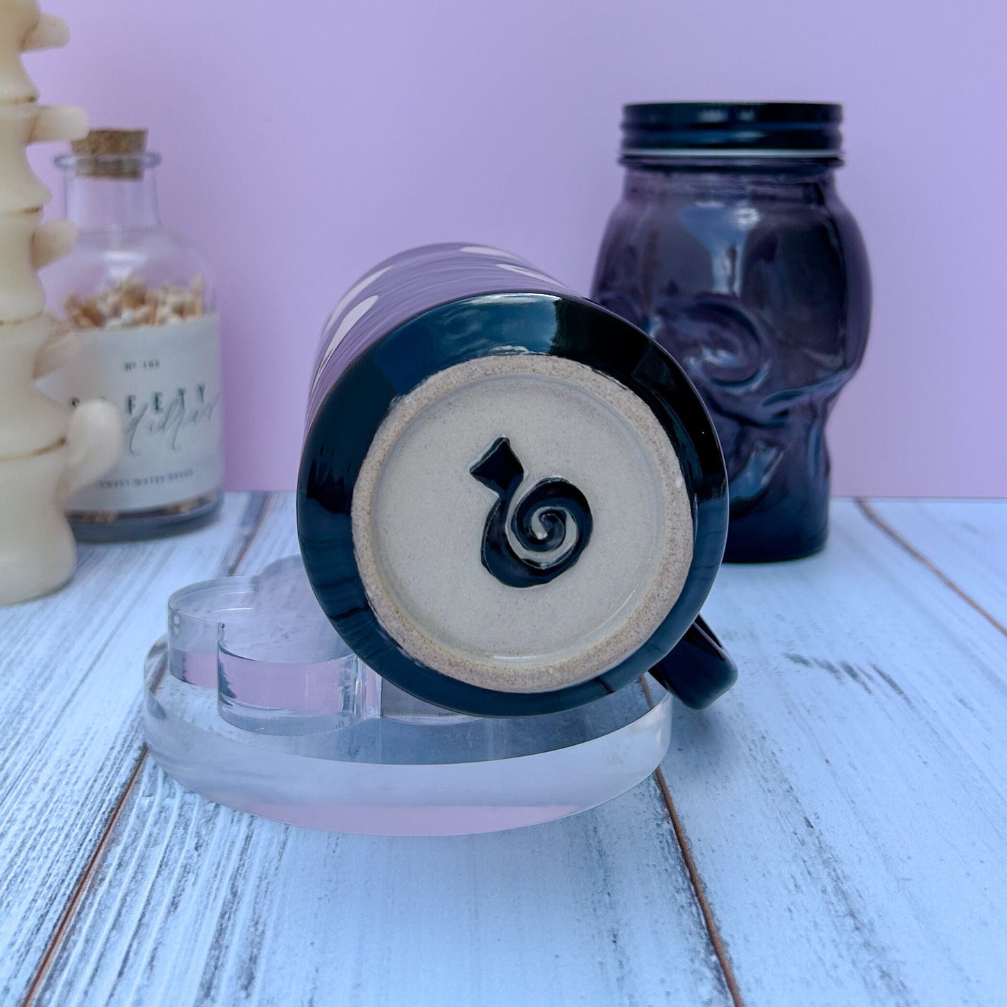 Black Ghost Tumbler Ceramic Mug