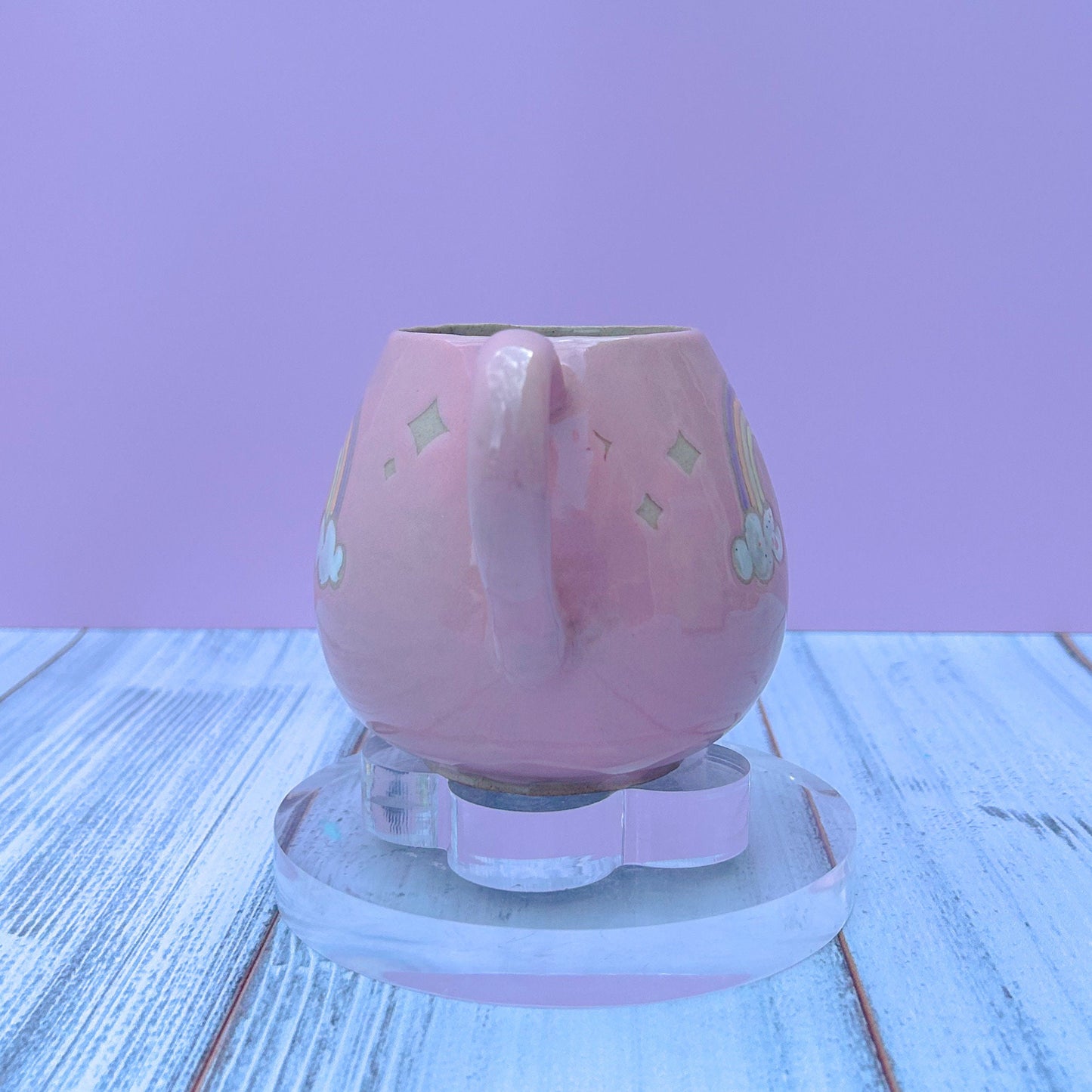 Pink Rainbow 12 oz Ceramic Mug
