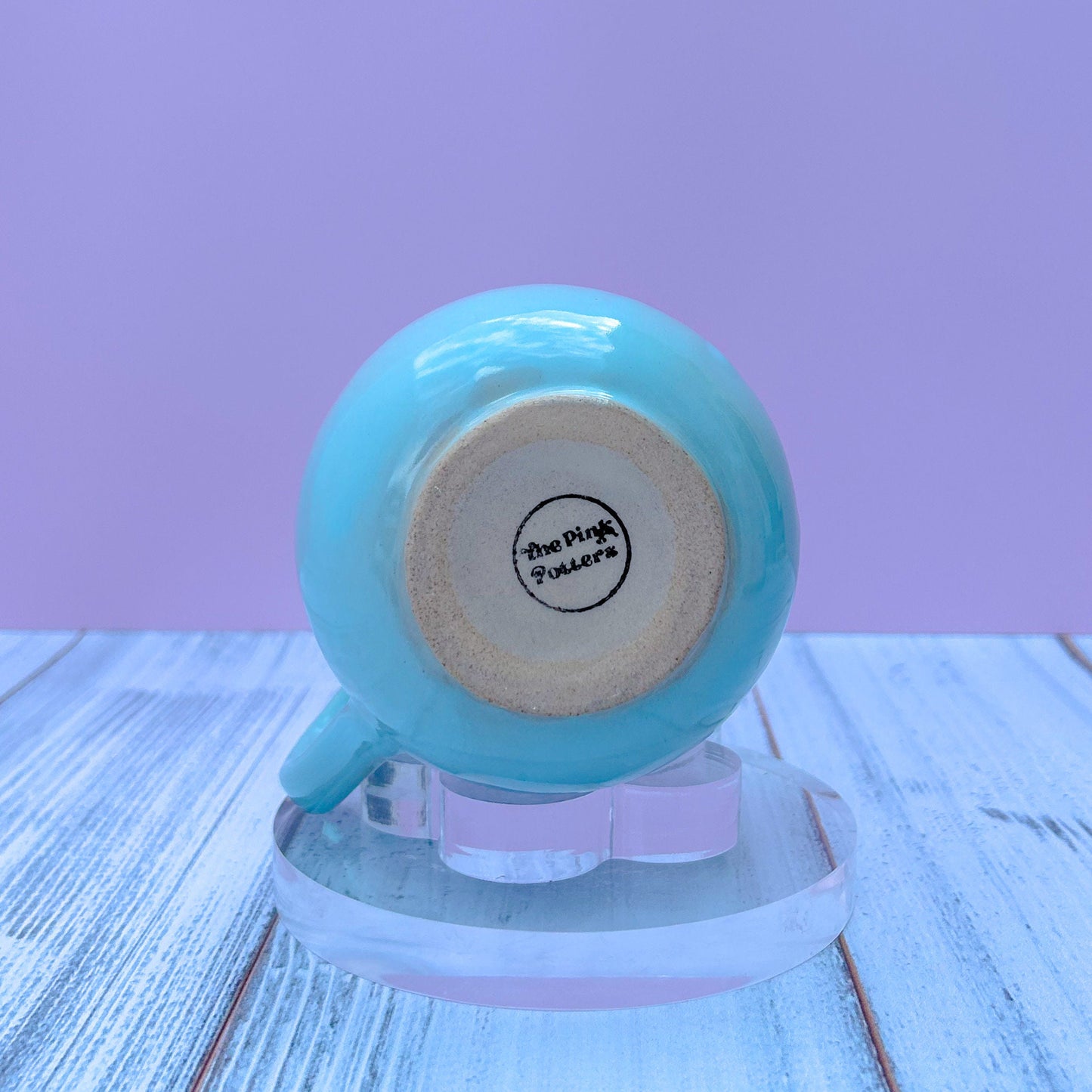 Light Blue Rainbow 12 oz Ceramic Mug