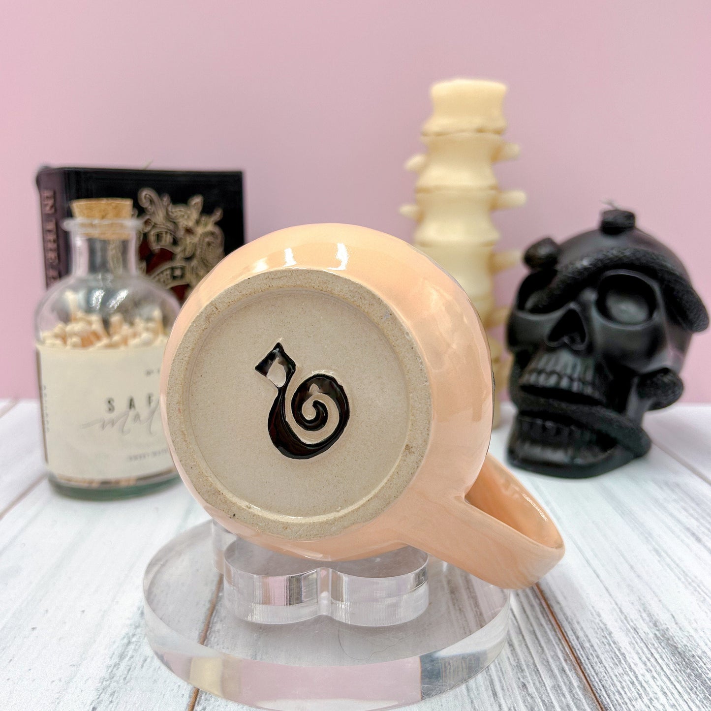 Peach Ghost Ceramic Mug