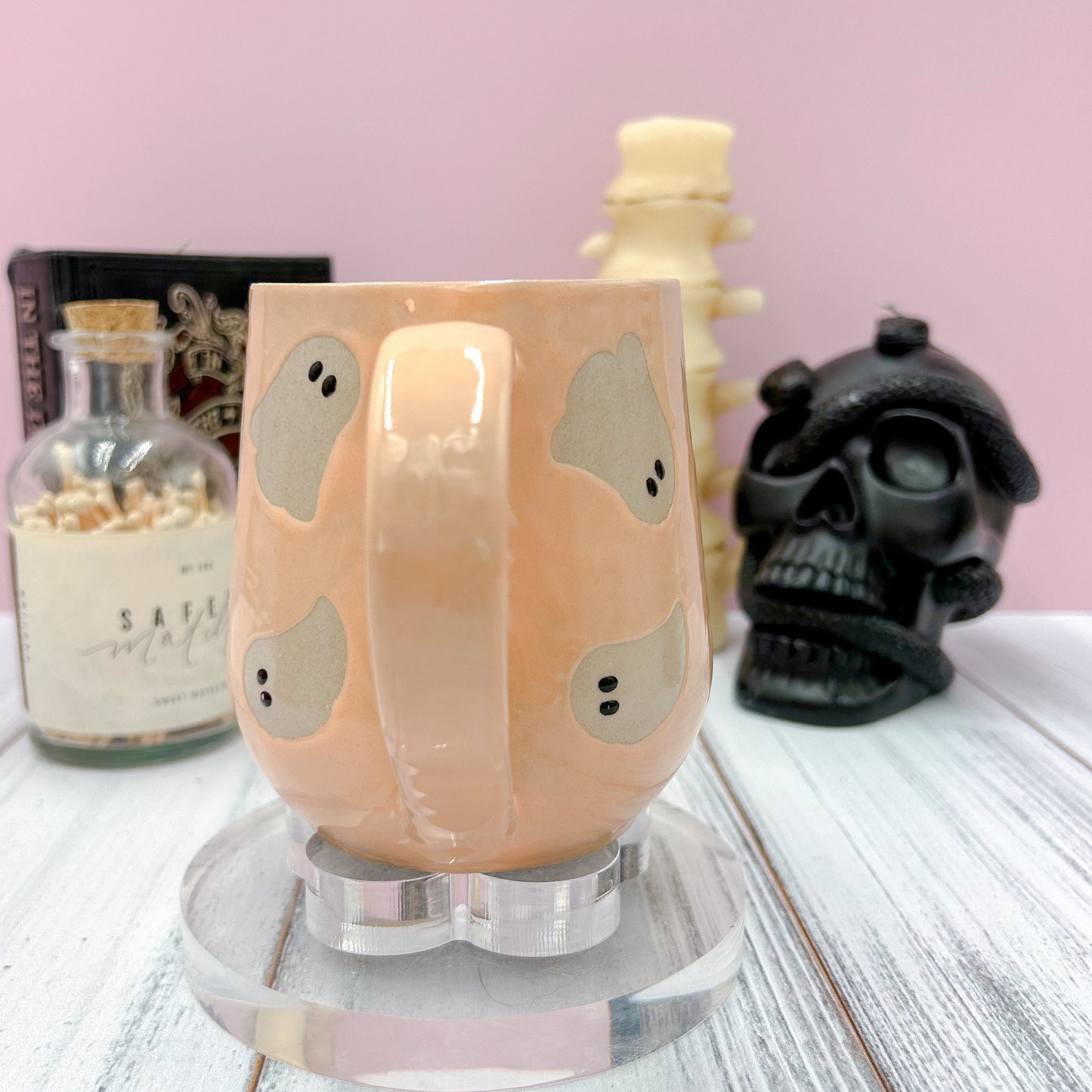 Peach Ghost Ceramic Mug