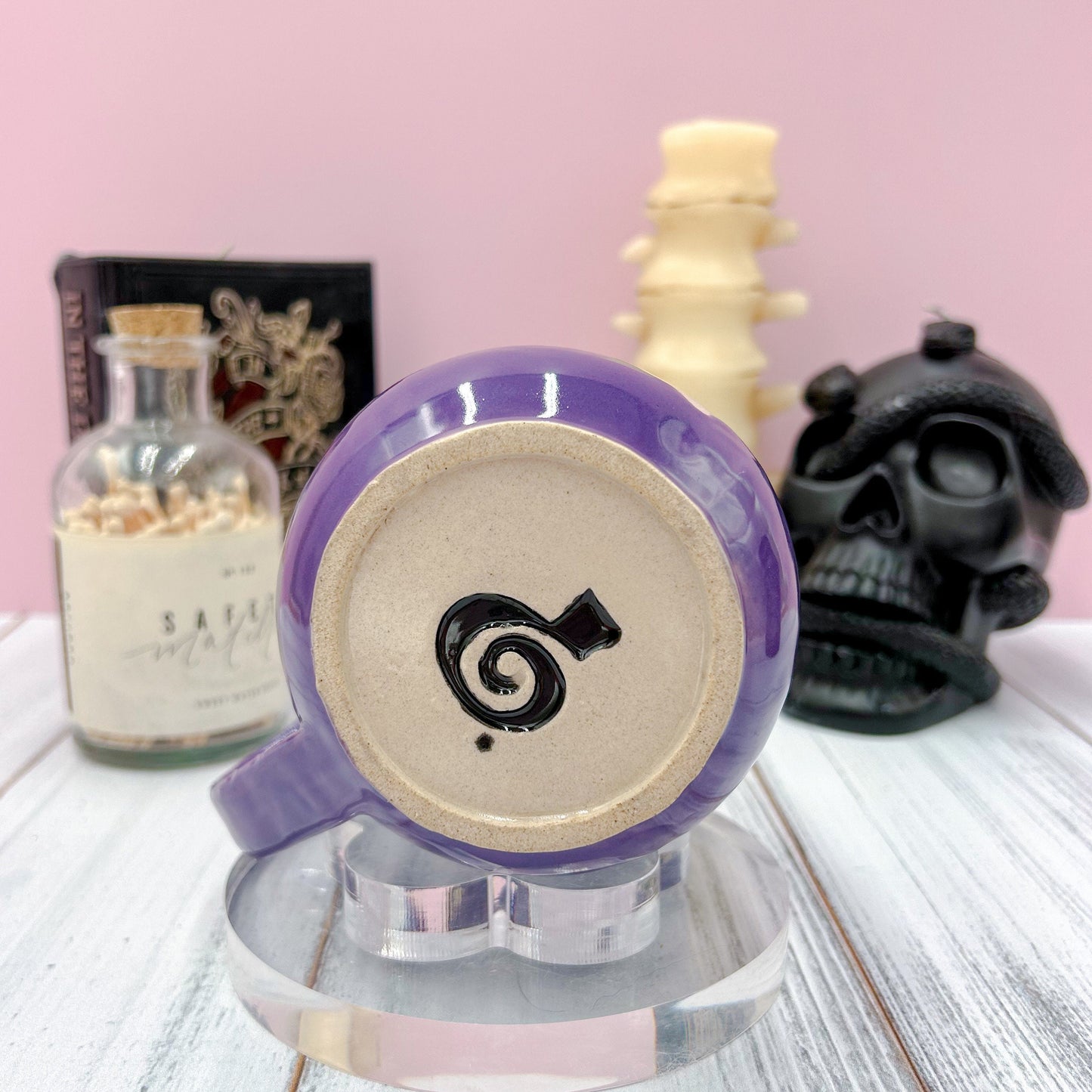 Dark Purple Ghost Ceramic Mug