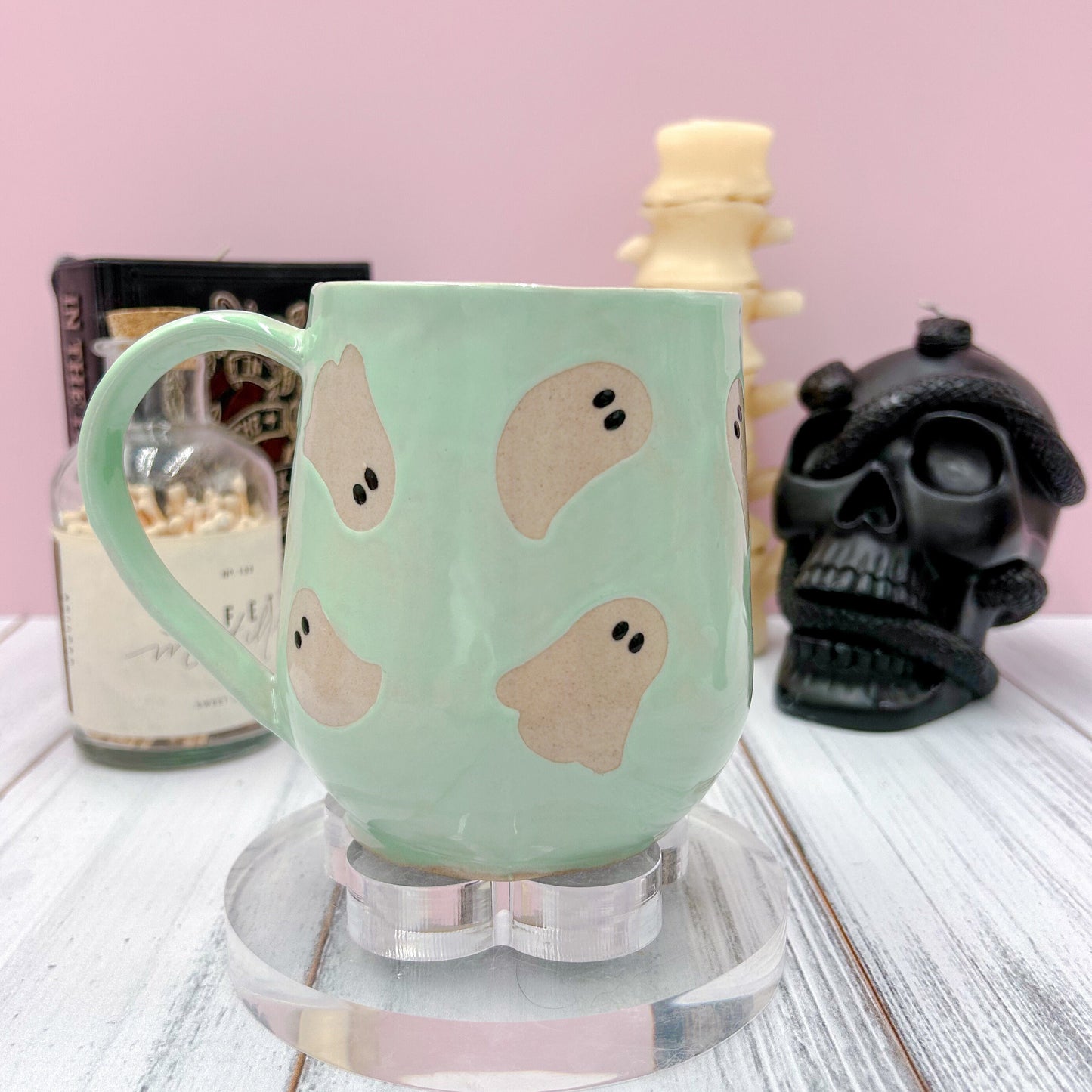 Aqua Ghost Ceramic Mug