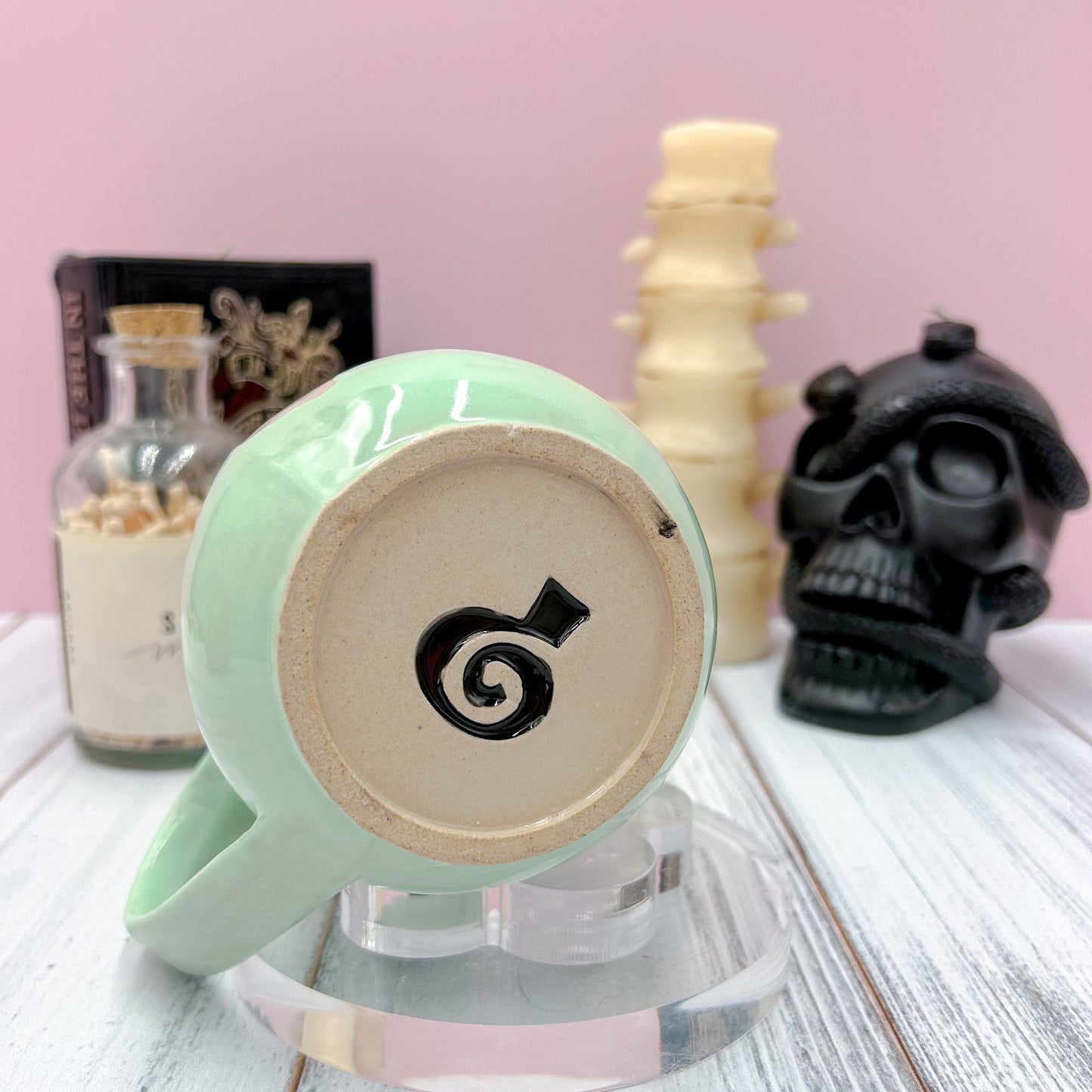 Aqua Ghost Ceramic Mug